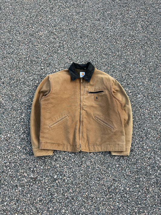 褪色棕色 Carhartt Detroit 夹克 - 宽松大码