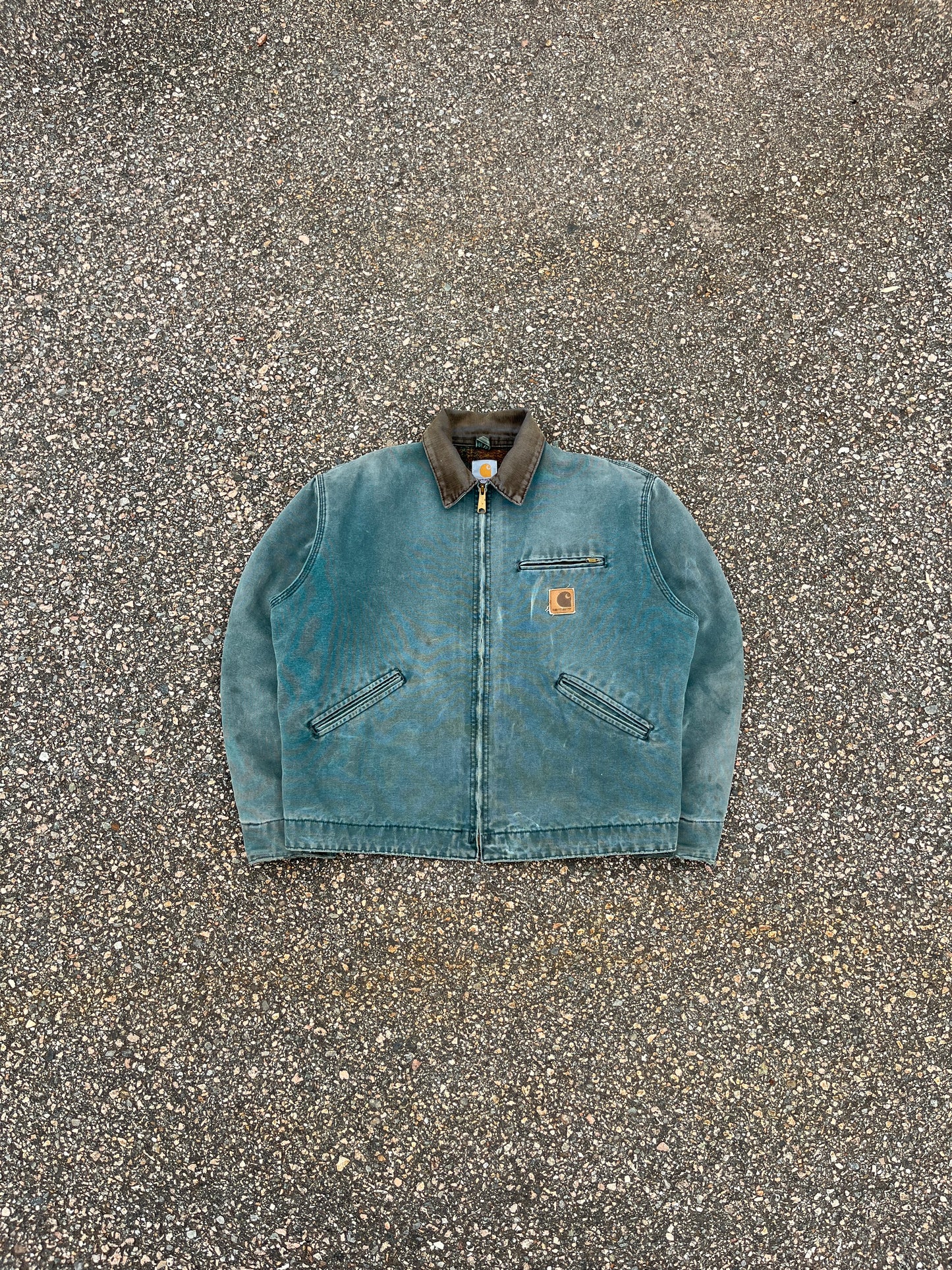 Faded Hunter Green Carhartt Detroit Jacket - Boxy M-L