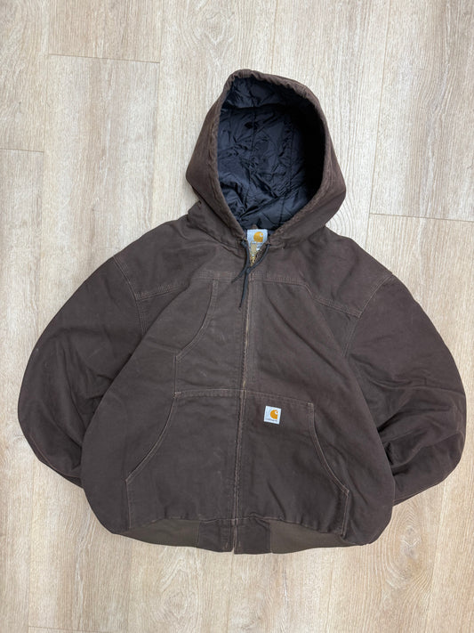 Faded Brown Carhartt Active Jacket - XL