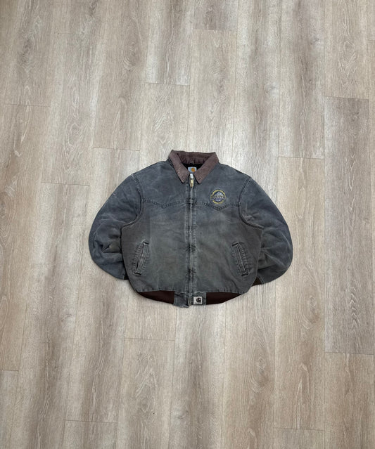 Faded Chestnut Brown Carhartt Santa Fe Jacket - Large