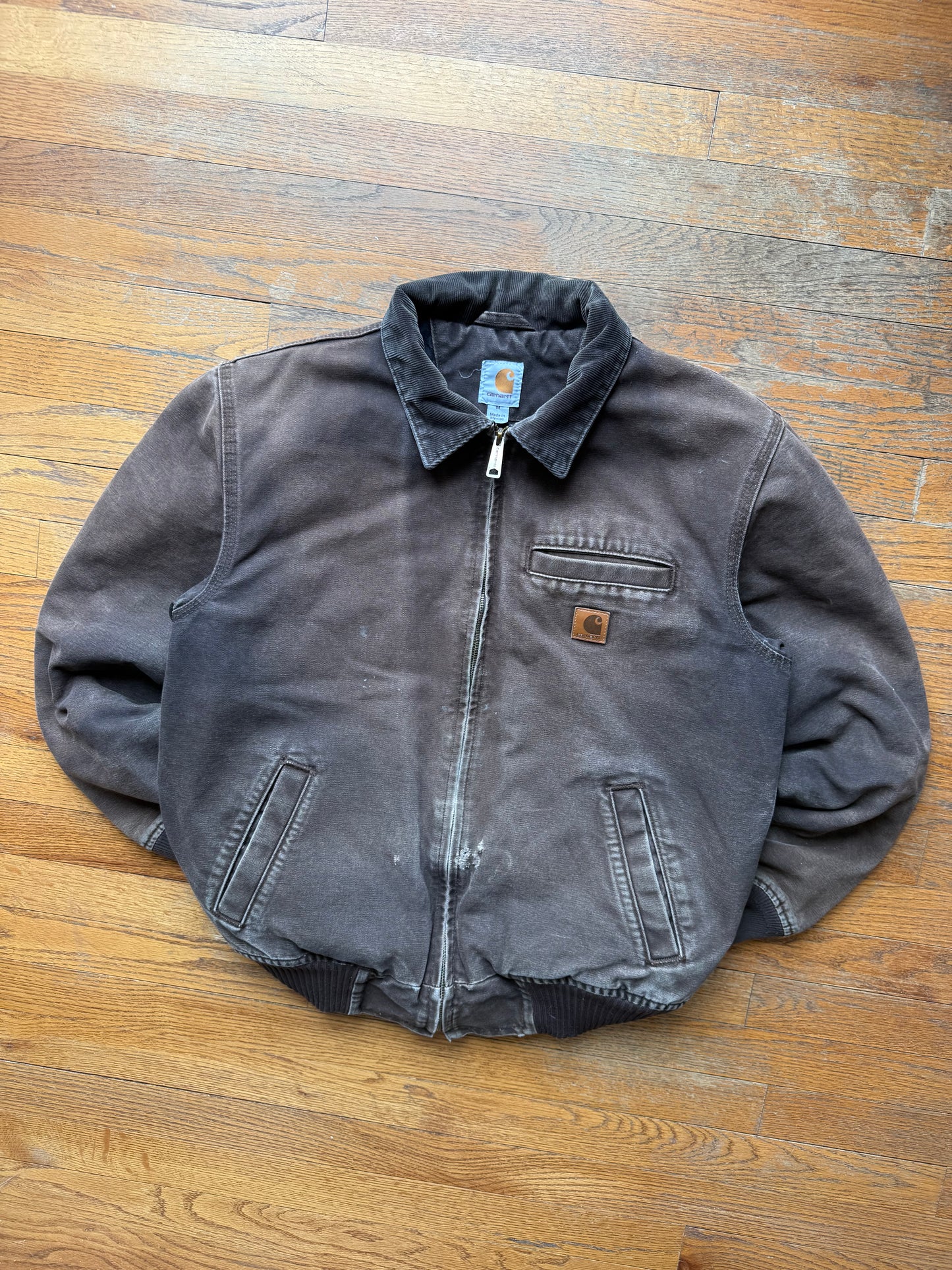 Faded Dark Brown Carhartt Bankston Jacket - Medium