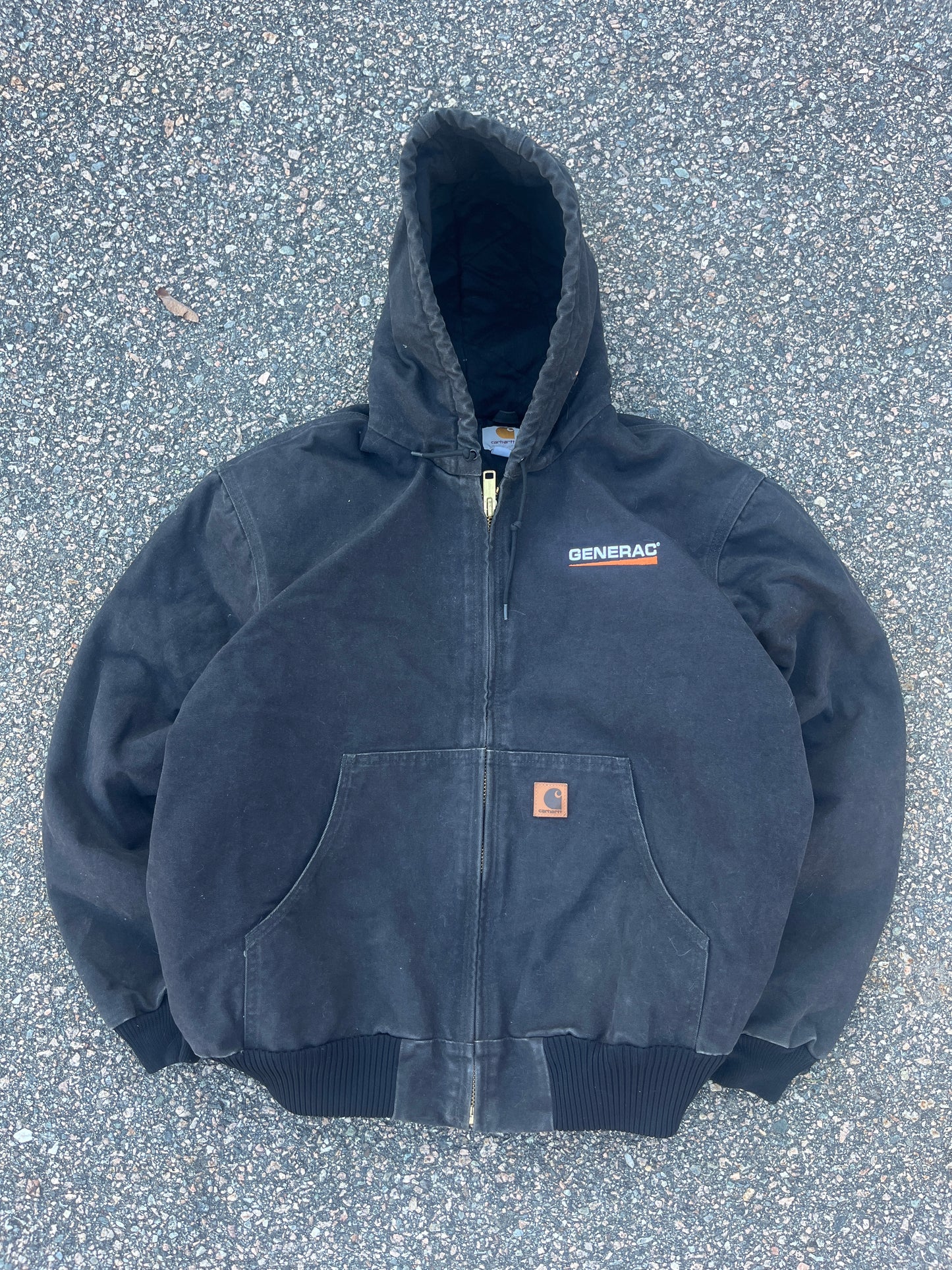 Faded Black Carhartt Active Jacket - Large