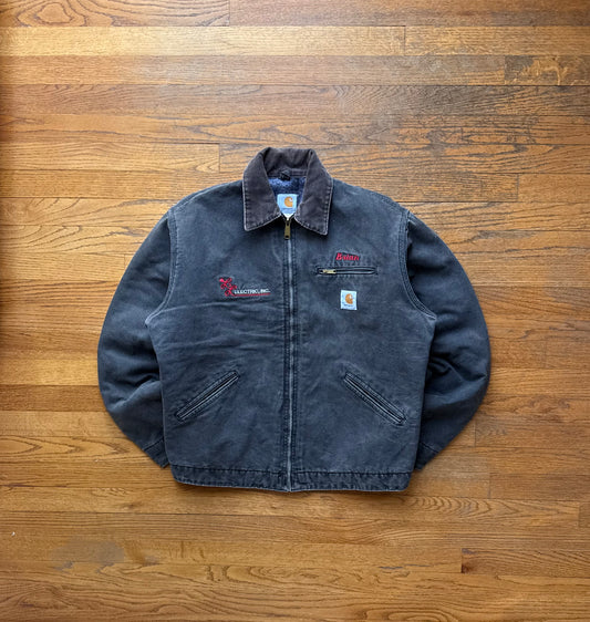 Faded Black Carhartt Detroit Jacket - Medium Tall