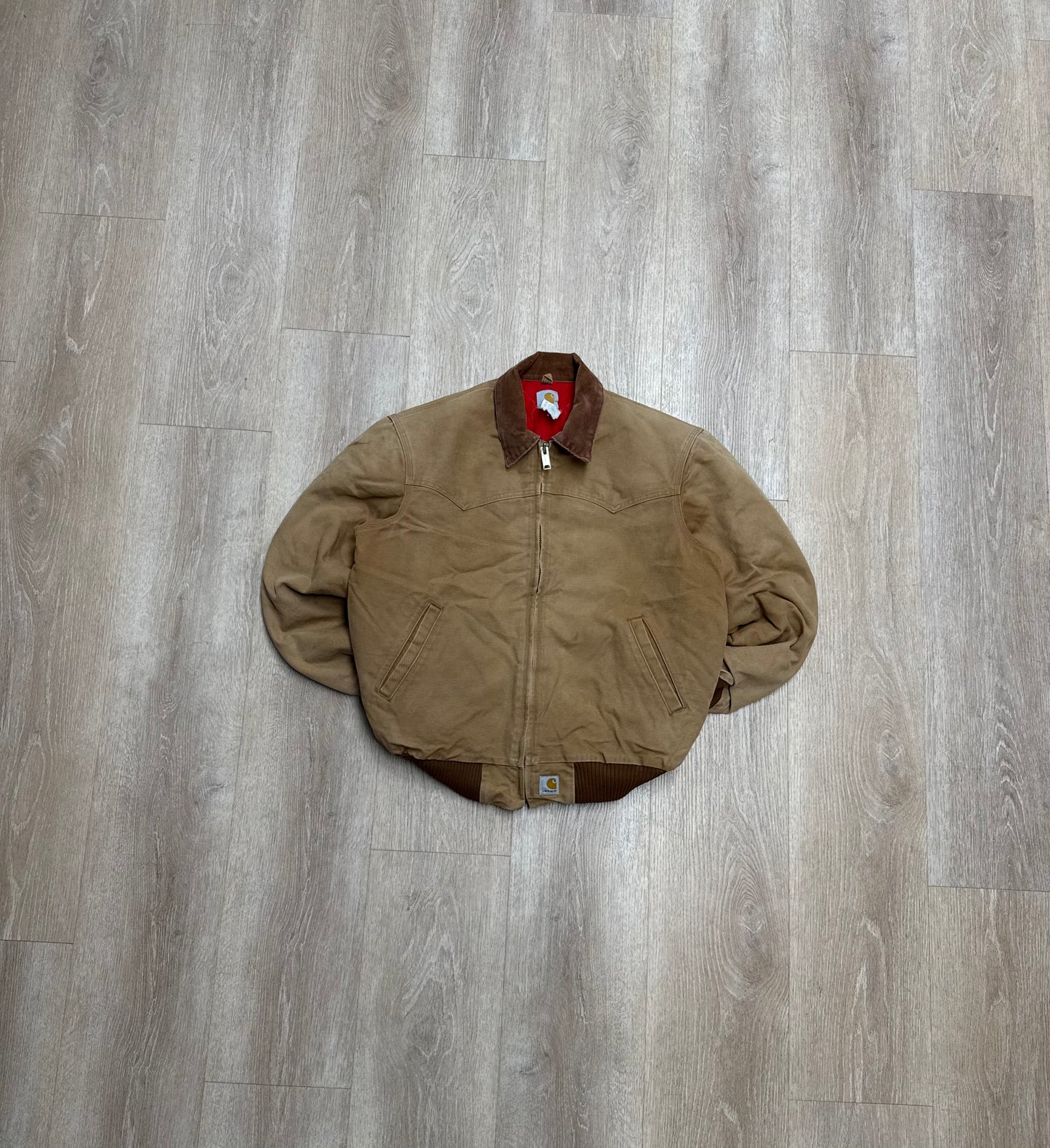 Faded Brown Carhartt Santa Fe Jacket - Large