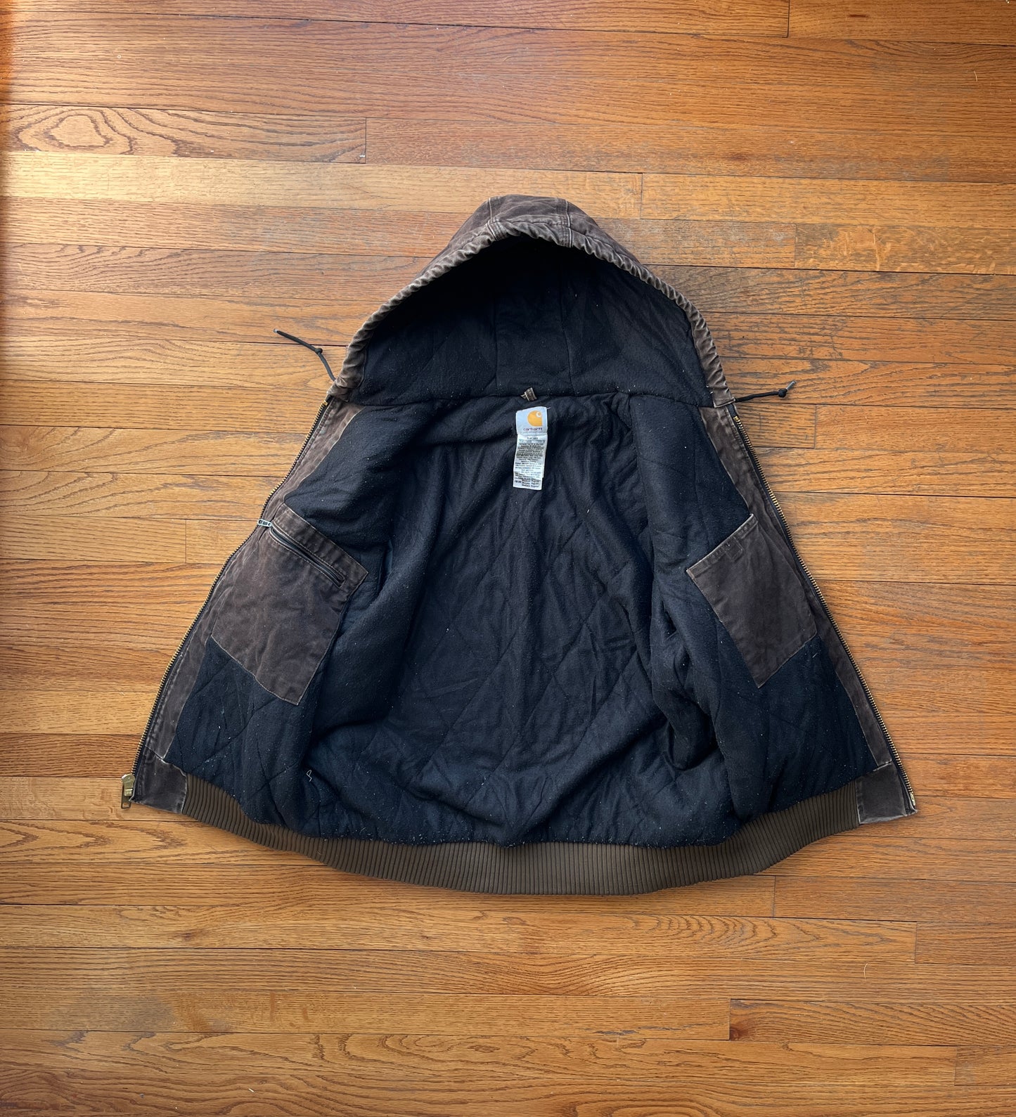 褪色棕色 Carhartt 运动夹克 - 中号