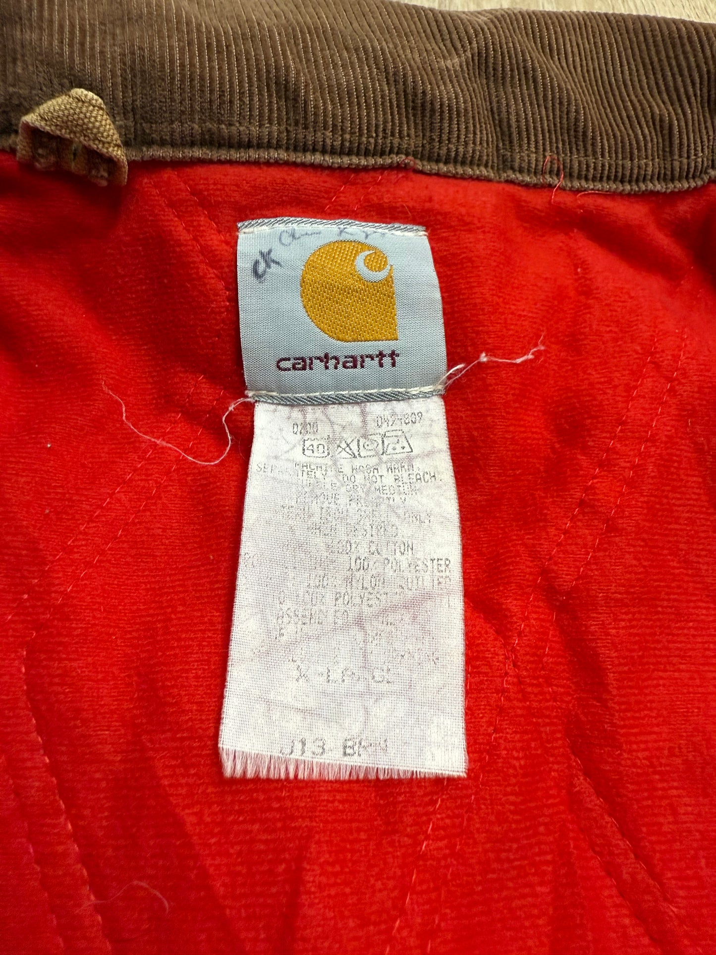 Faded Brown Carhartt Santa Fe Jacket - Large