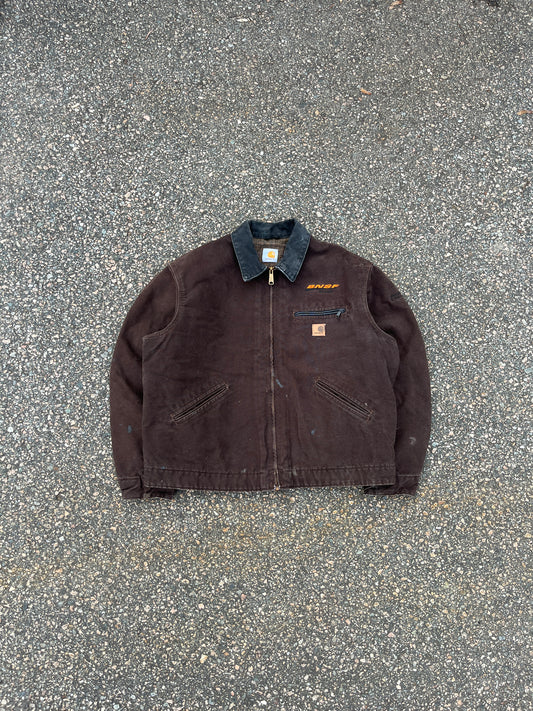 Faded Brown Carhartt Detroit Jacket - Boxy Large