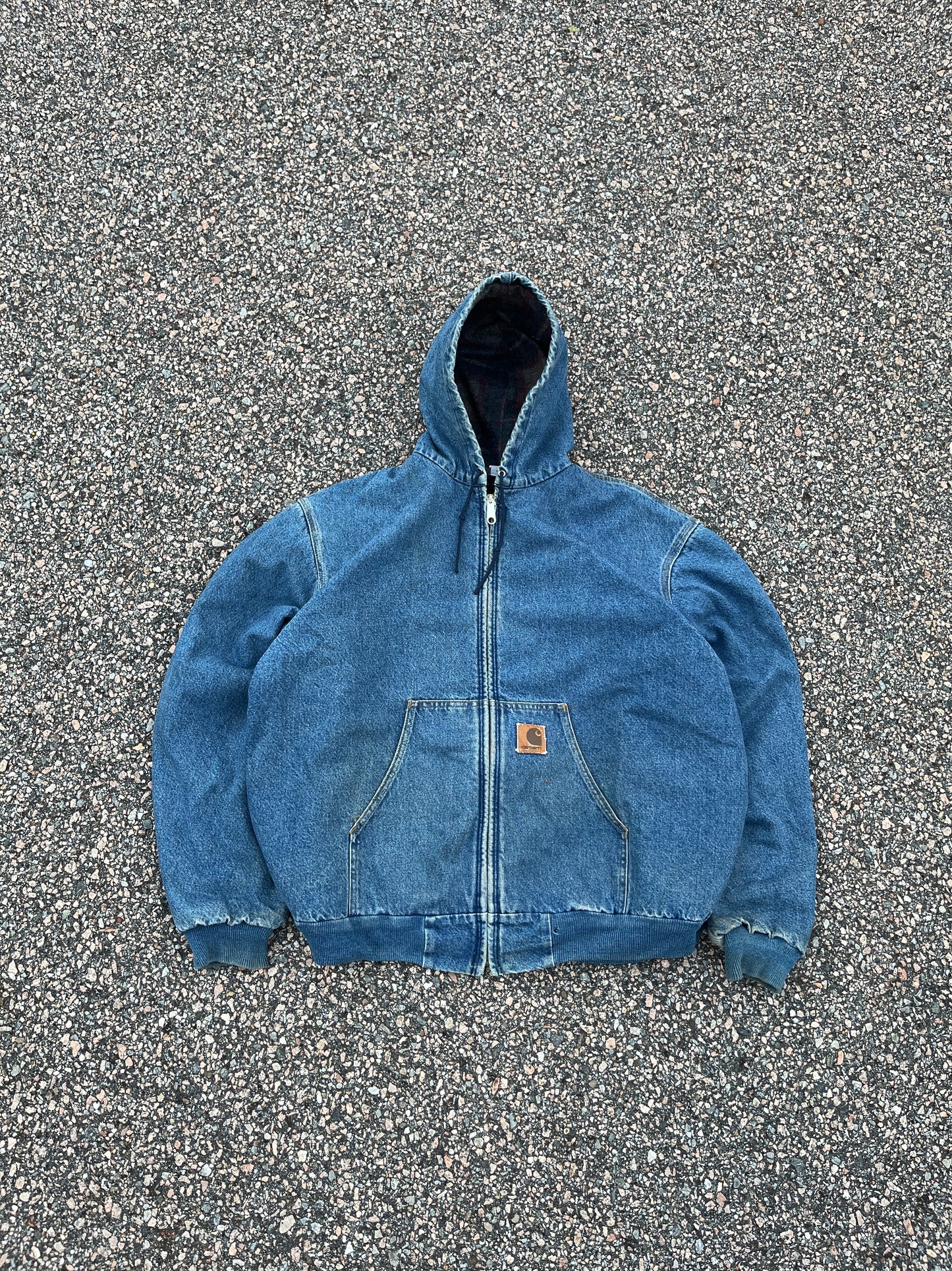 Faded Denim Carhartt Active Jacket - Boxy XL