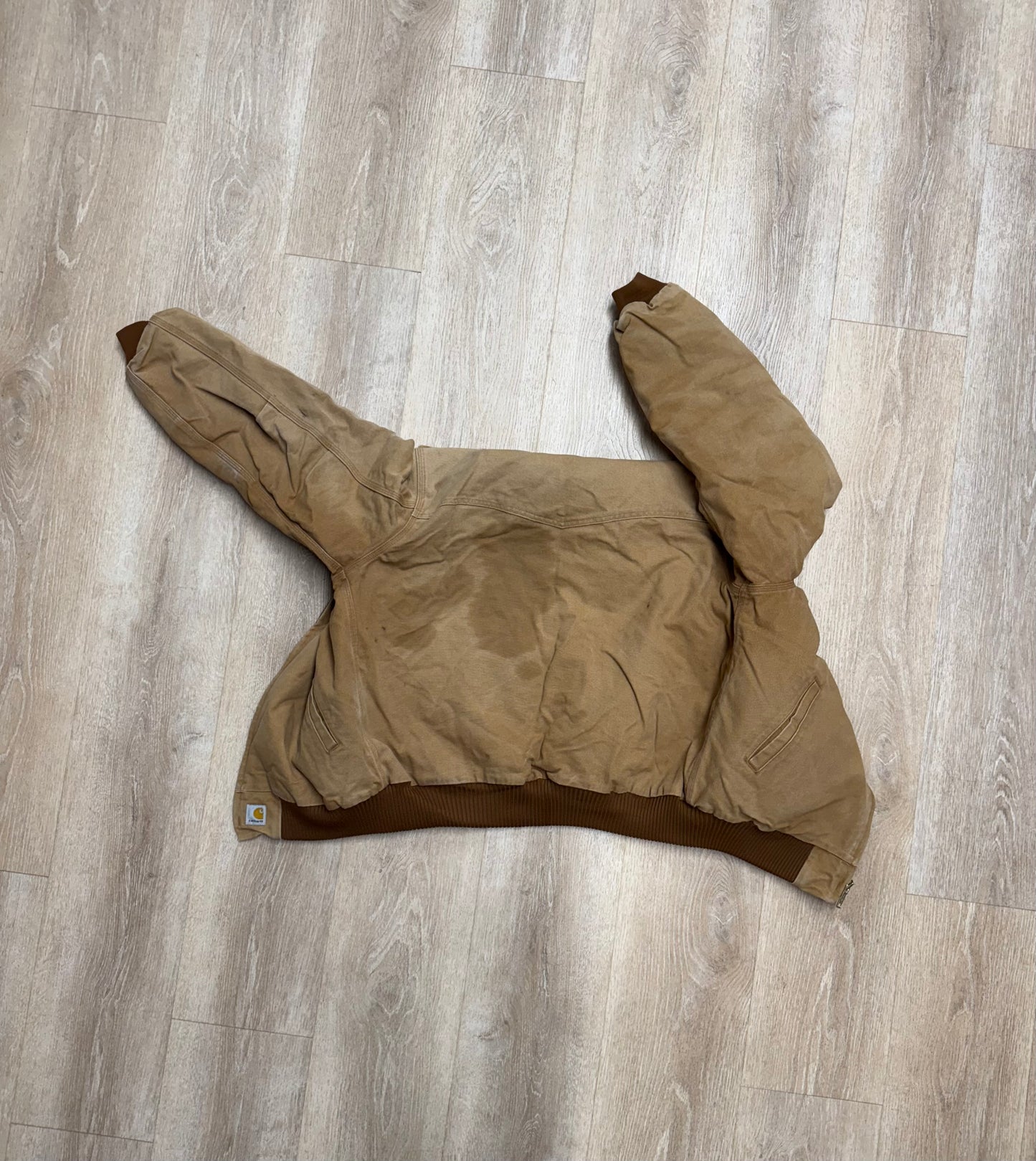 Faded Brown Carhartt Santa Fe Jacket - Large