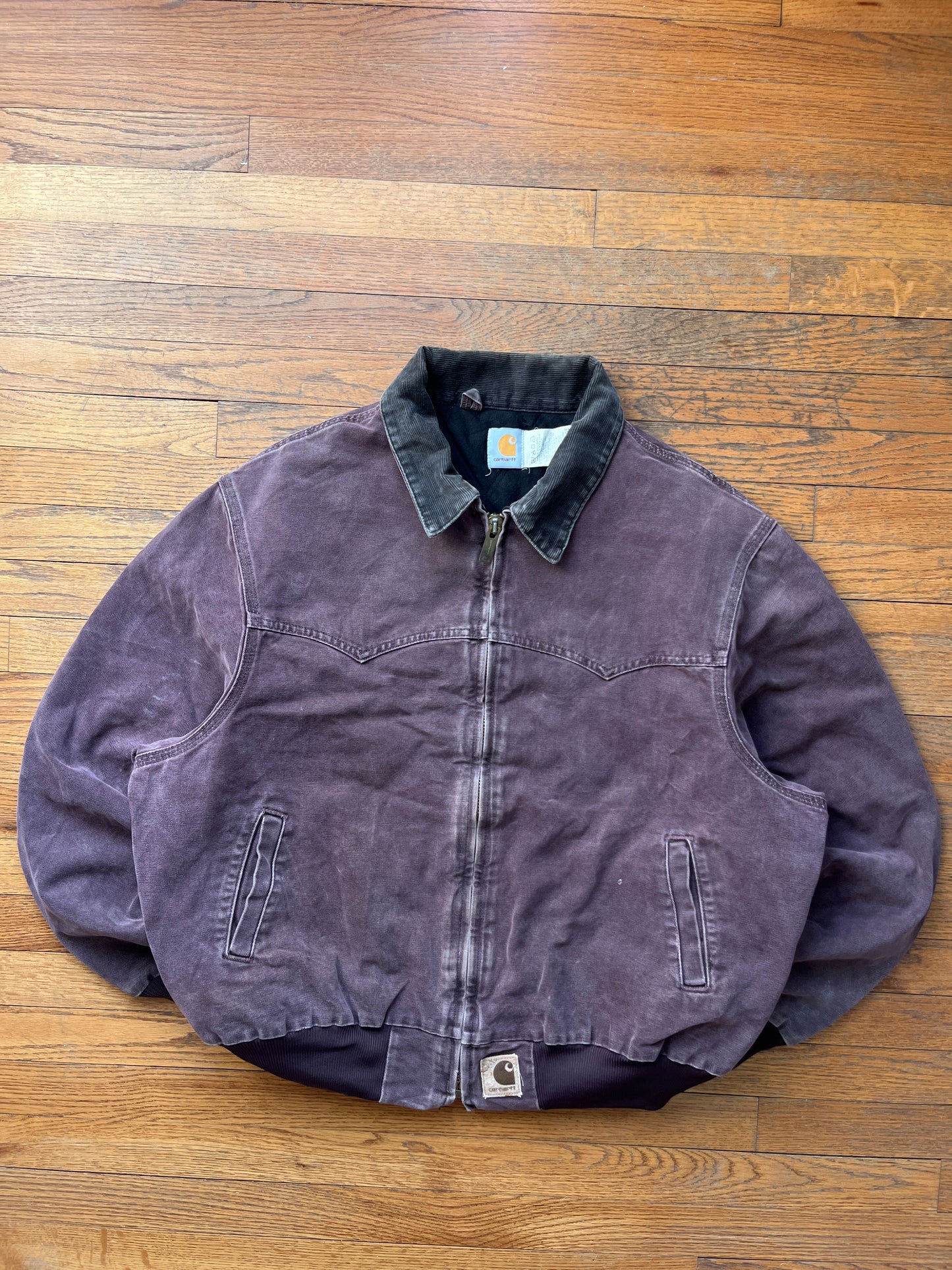 Faded Burgundy Carhartt Santa Fe Jacket - Boxy XL-2XL