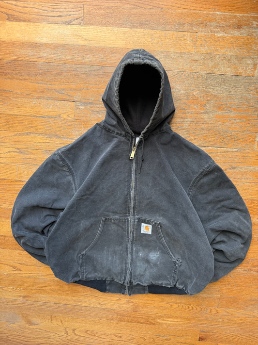 Faded Black Carhartt Active Jacket - Boxy Large