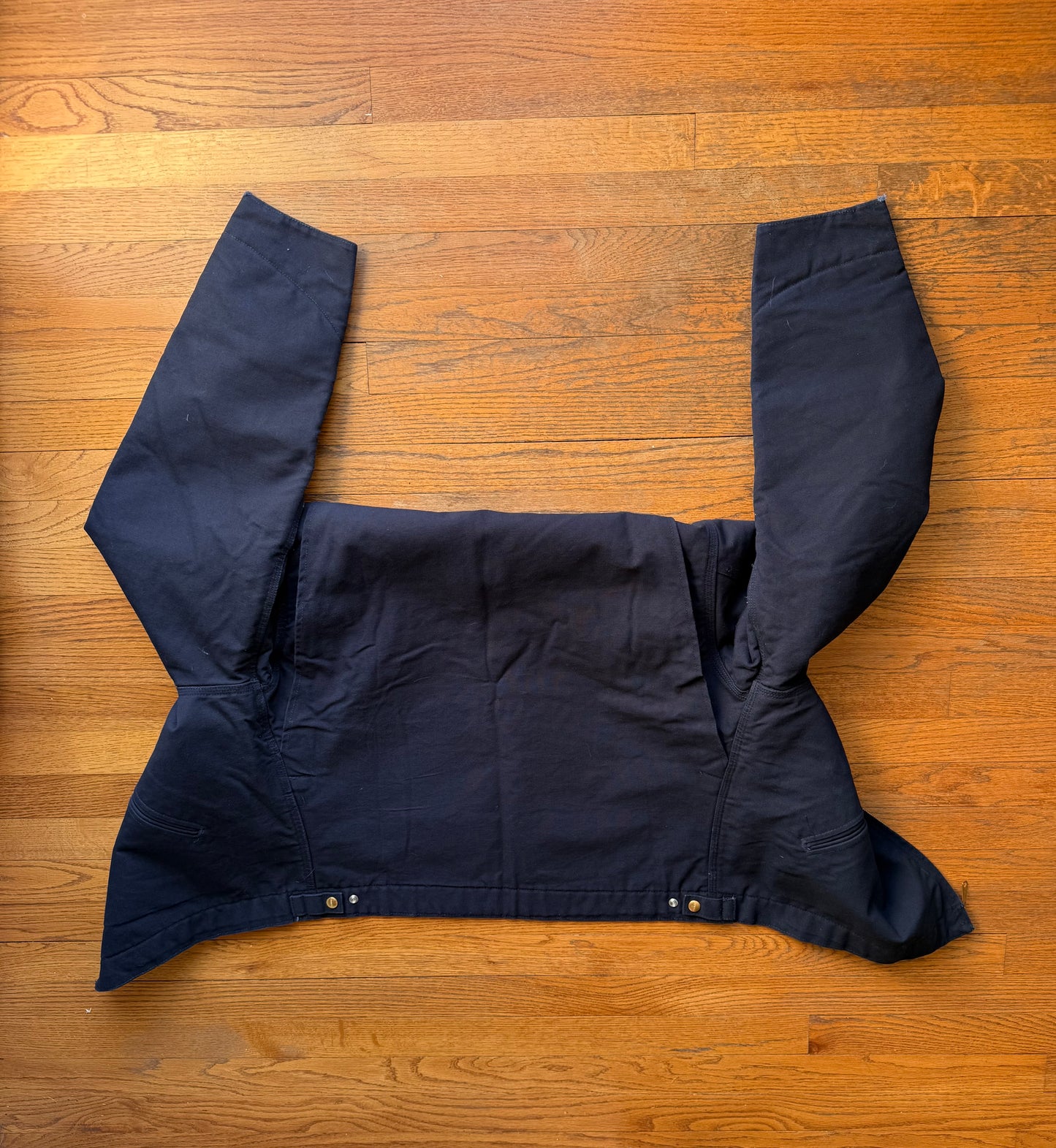 Faded Dark Navy Carhartt Detroit Jacket - Large