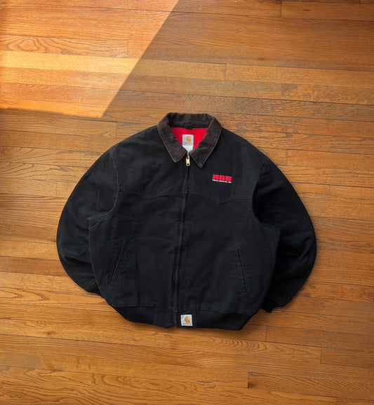 Faded Black Carhartt Santa Fe Jacket - XL