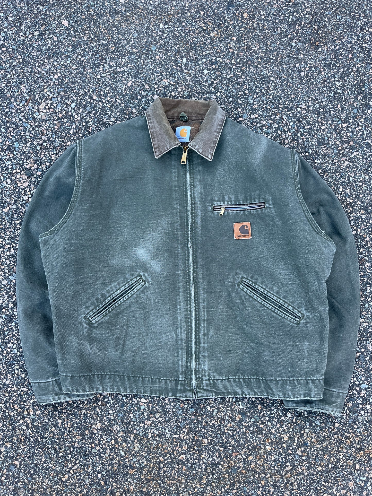 Faded Olive Green Carhartt Detroit Jacket - XL