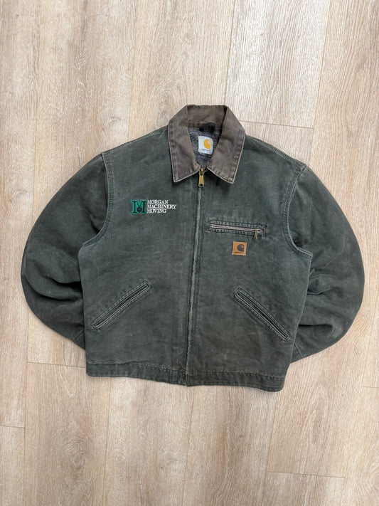 Faded Olive Green Carhartt Detroit Jacket - Medium