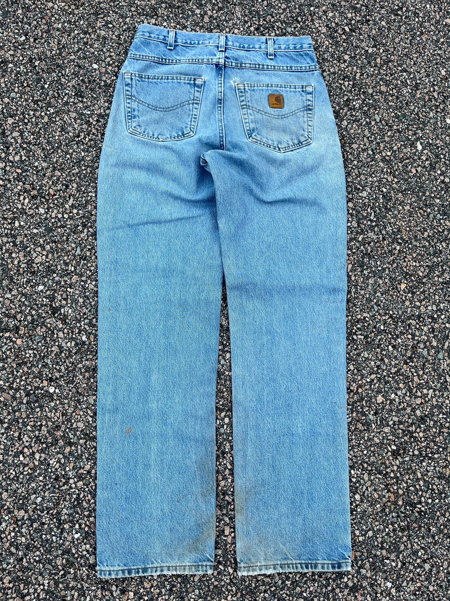 Faded Denim Carhartt Carpenter Pants - 32 x 33