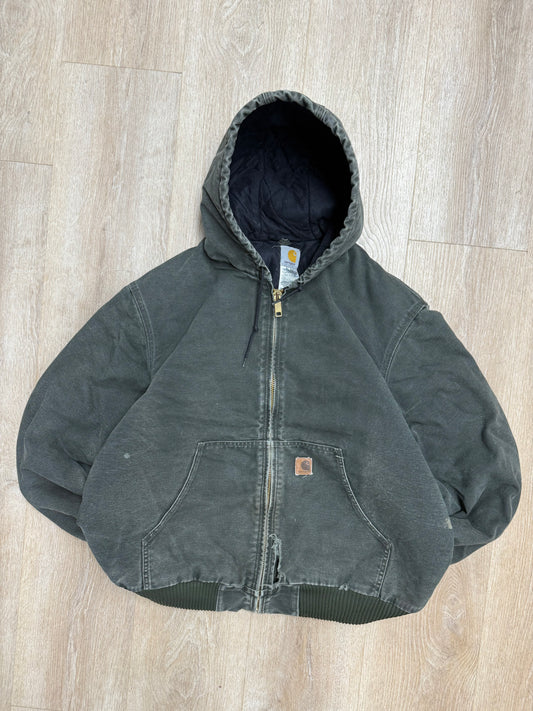 Faded Olive Green Carhartt Active Jacket - XL