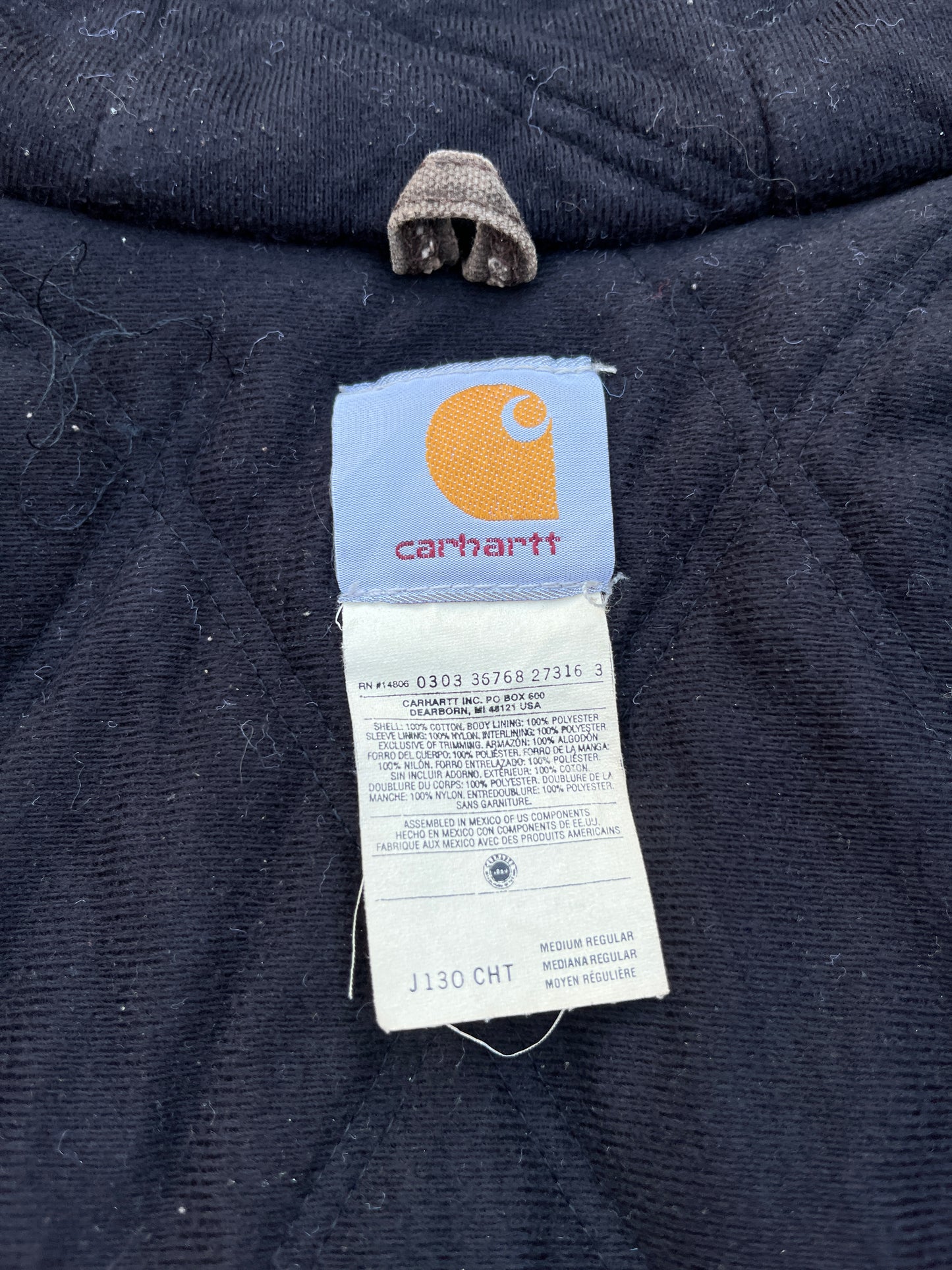 Faded Chestnut Brown Carhartt Active Jacket - Medium