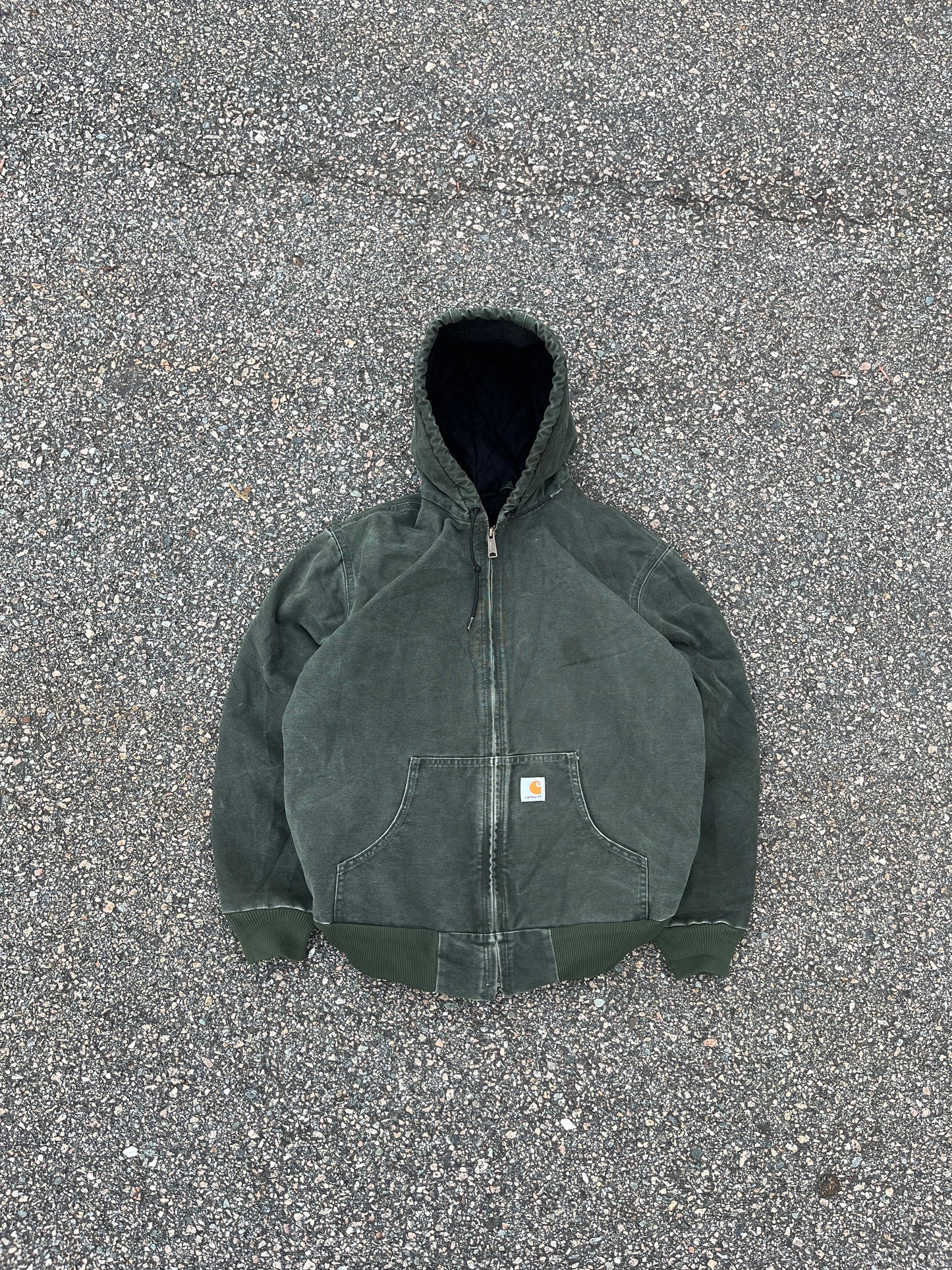 Faded Olive Green Carhartt Active Jacket - Medium