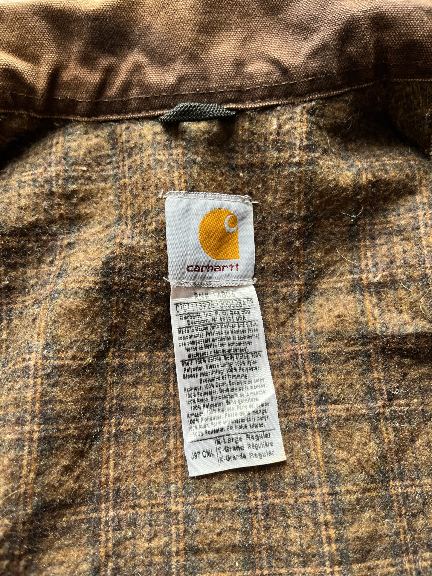 Faded Camel Brown Carhartt Detroit Jacket - Large