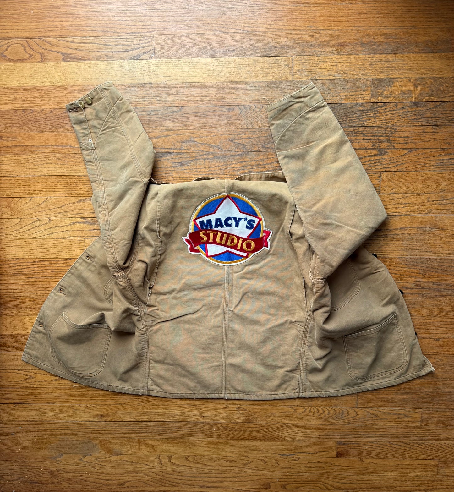 Faded Brown Carhartt “Macy’s Thanksgiving Parade” Staff Chore Jacket - Medium