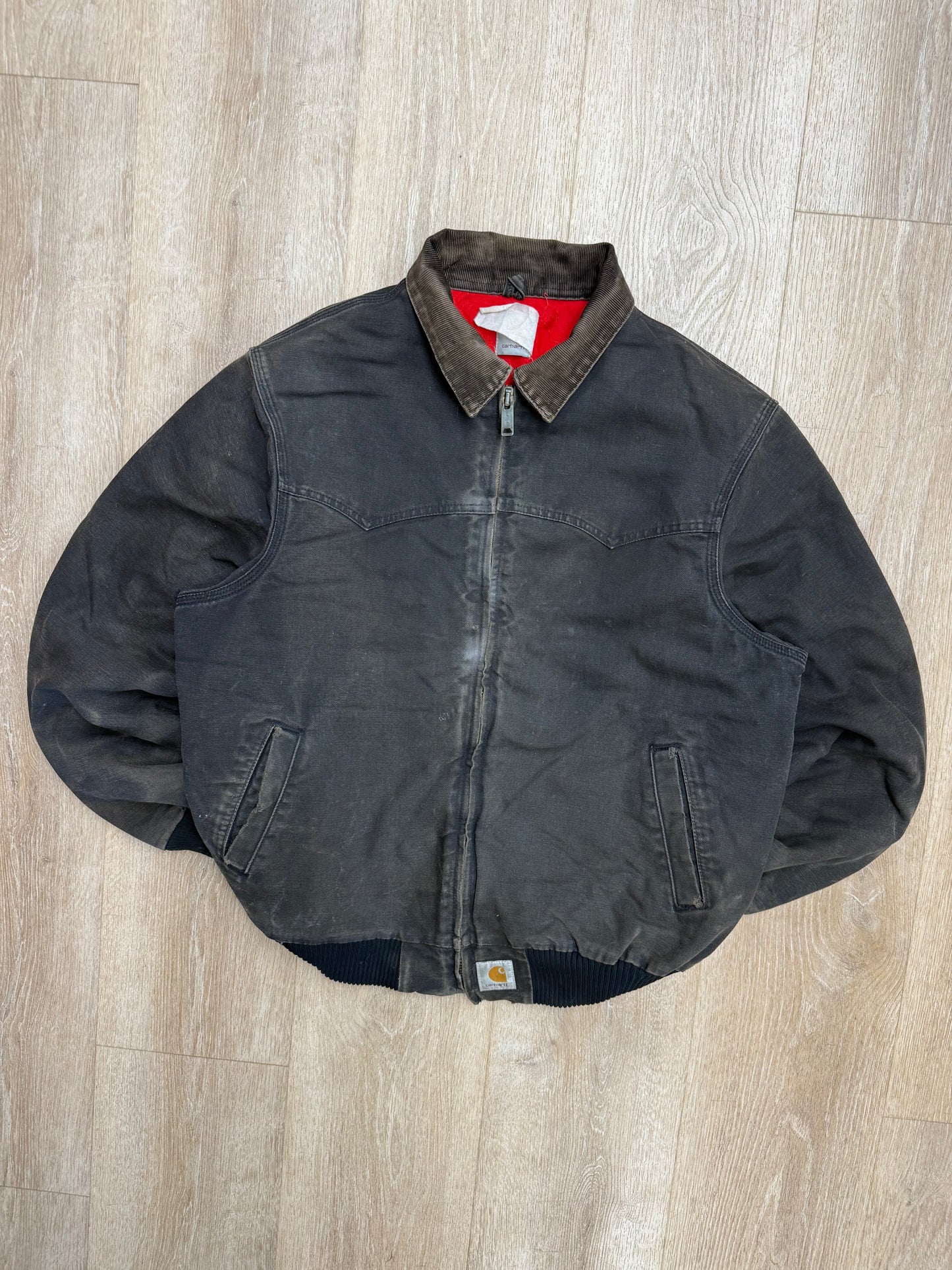Faded Black Carhartt Santa Fe Jacket - XL