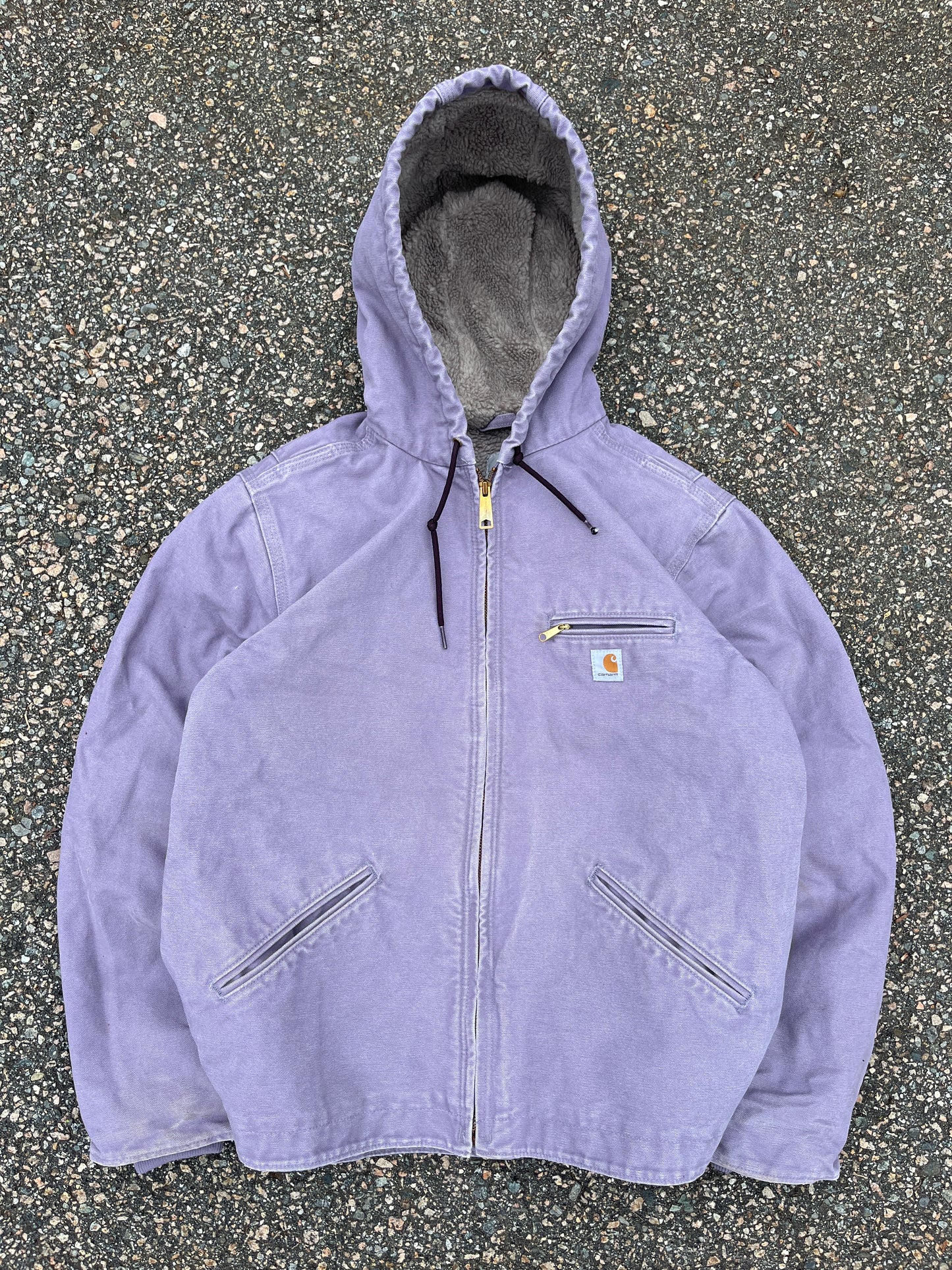 Faded Lavender Carhartt Sherpa Lined Jacket - Medium