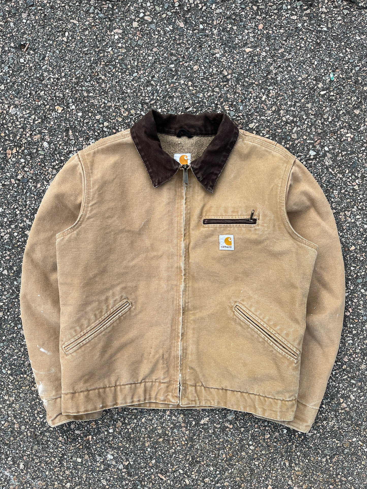 褪色棕色 Carhartt 底特律夹克 - 小码