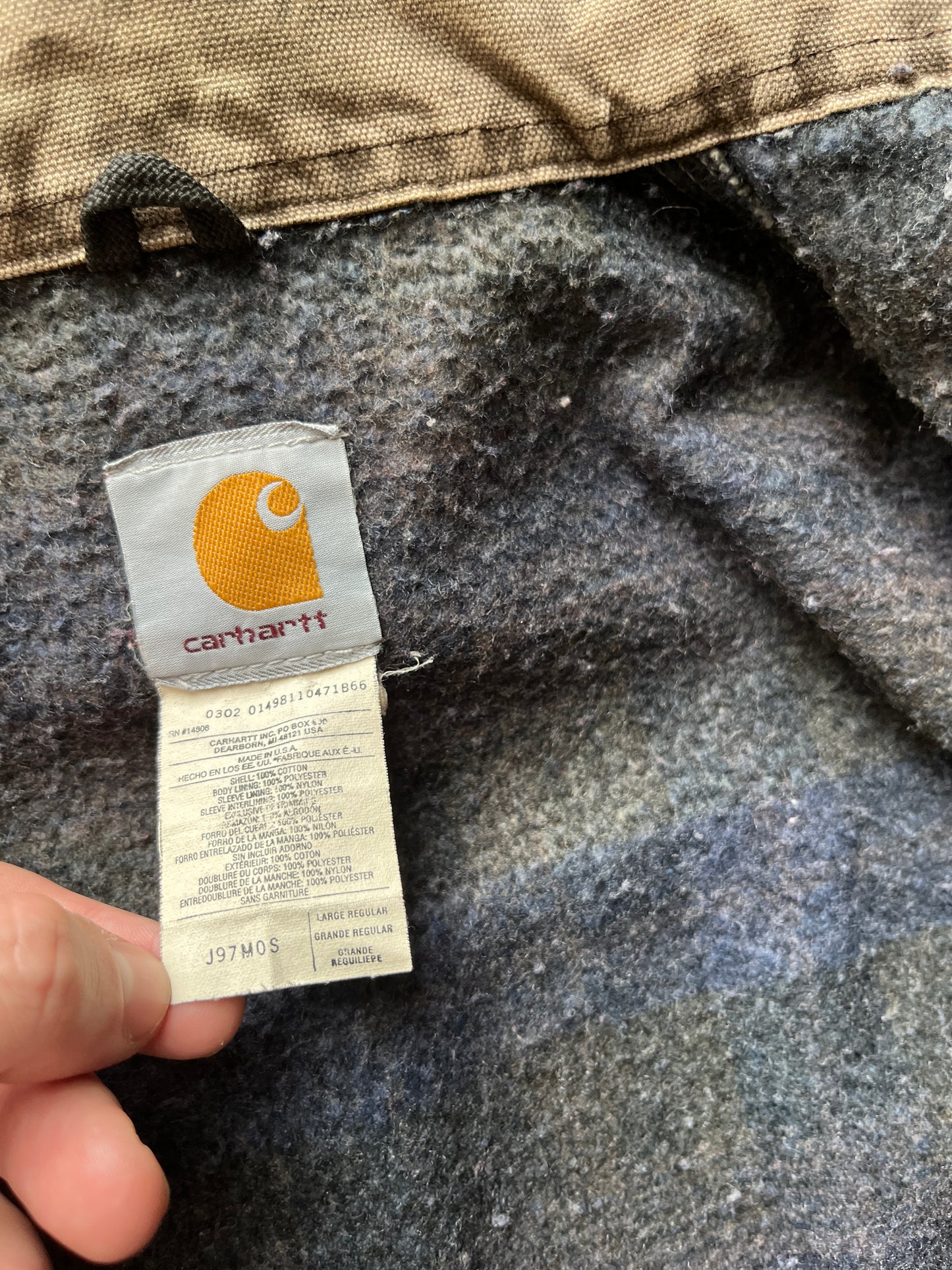 褪色橄榄绿色 Carhartt Detroit 夹克 - Boxy ML