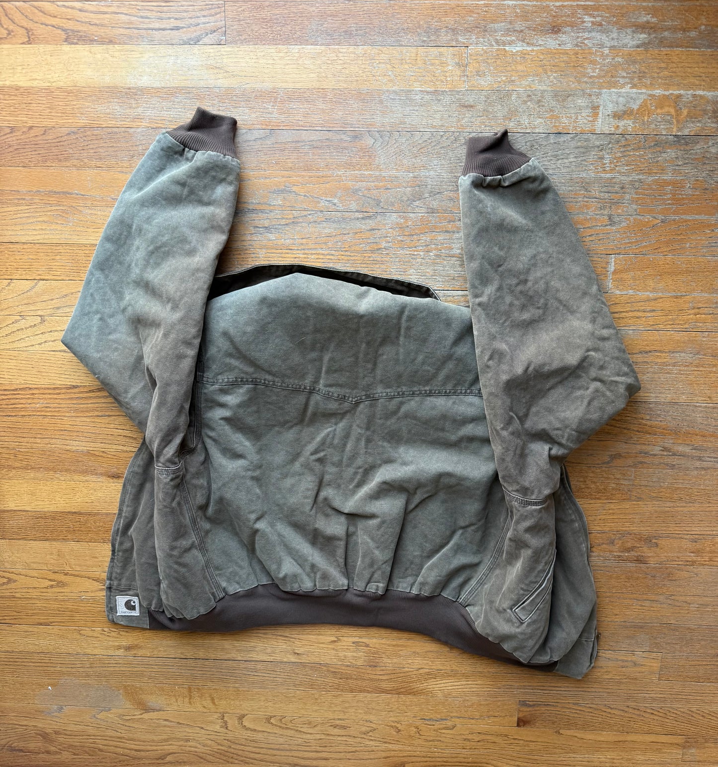Faded Chestnut Brown Carhartt Santa Fe Jacket - Large