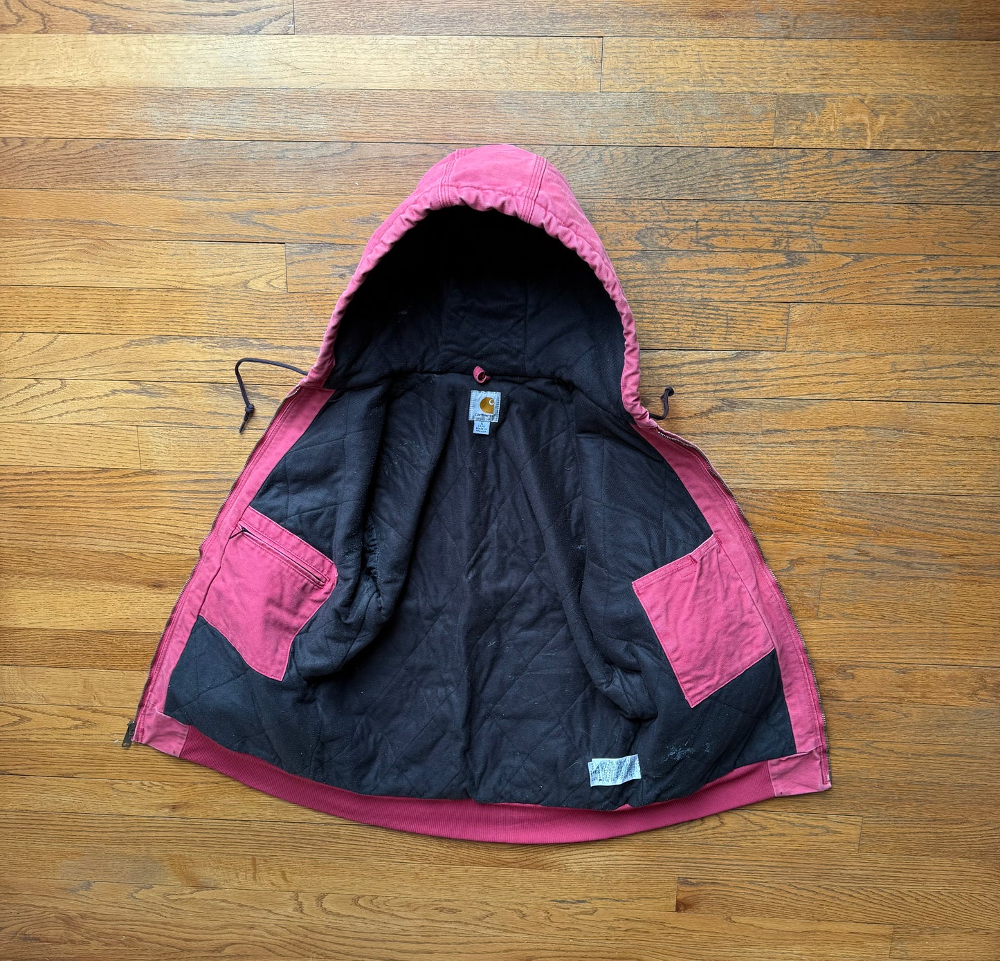 Faded Pink Carhartt Active Jacket - Small