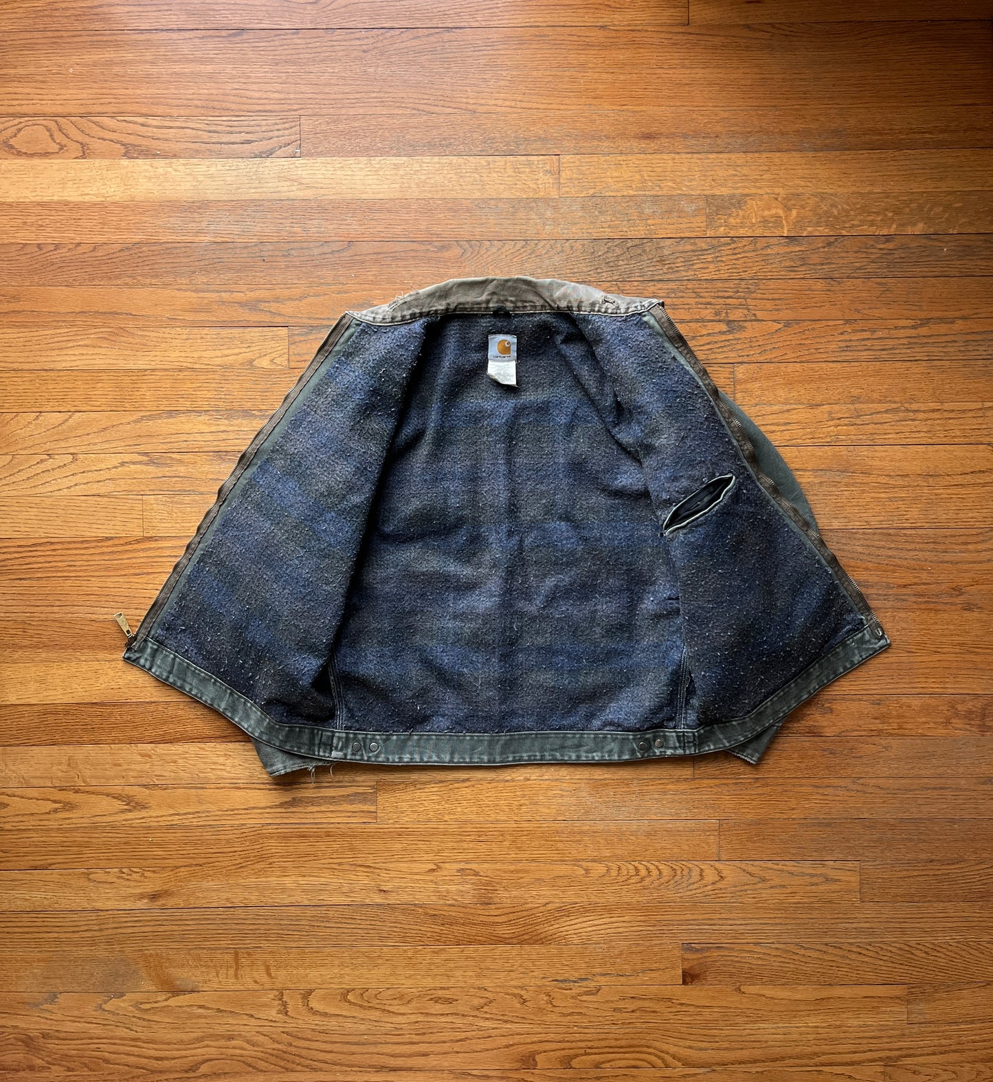 褪色橄榄绿色 Carhartt Detroit 夹克 - Boxy ML