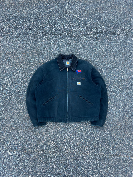 Faded Black Carhartt Detroit Jacket - Large