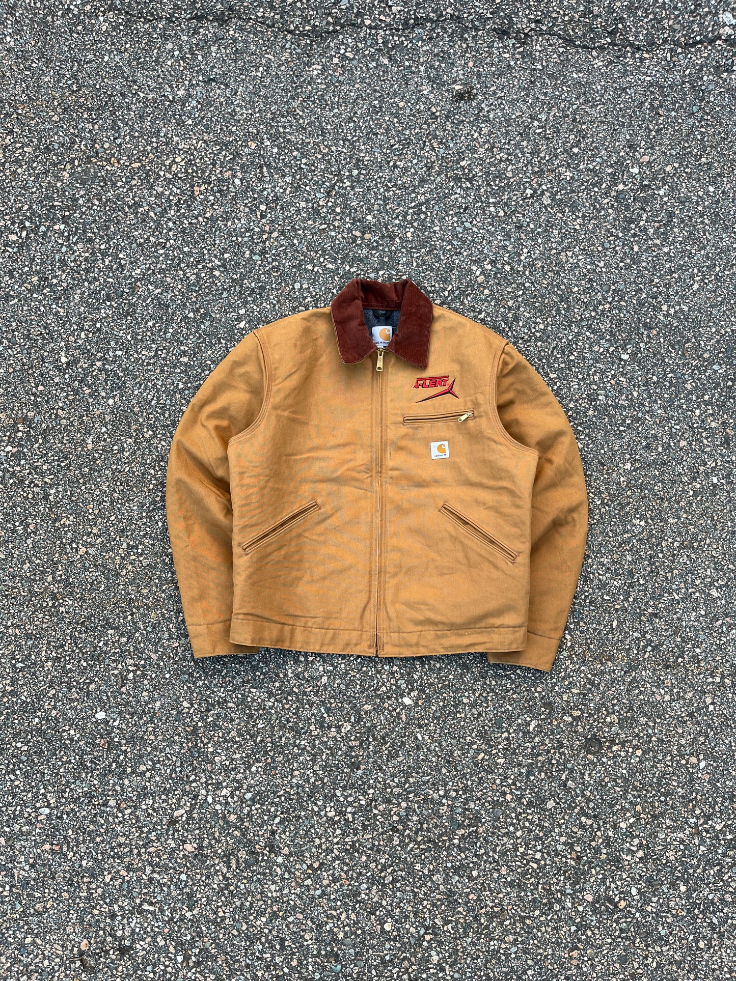 褪色棕色 Carhartt 底特律夹克 - 中号
