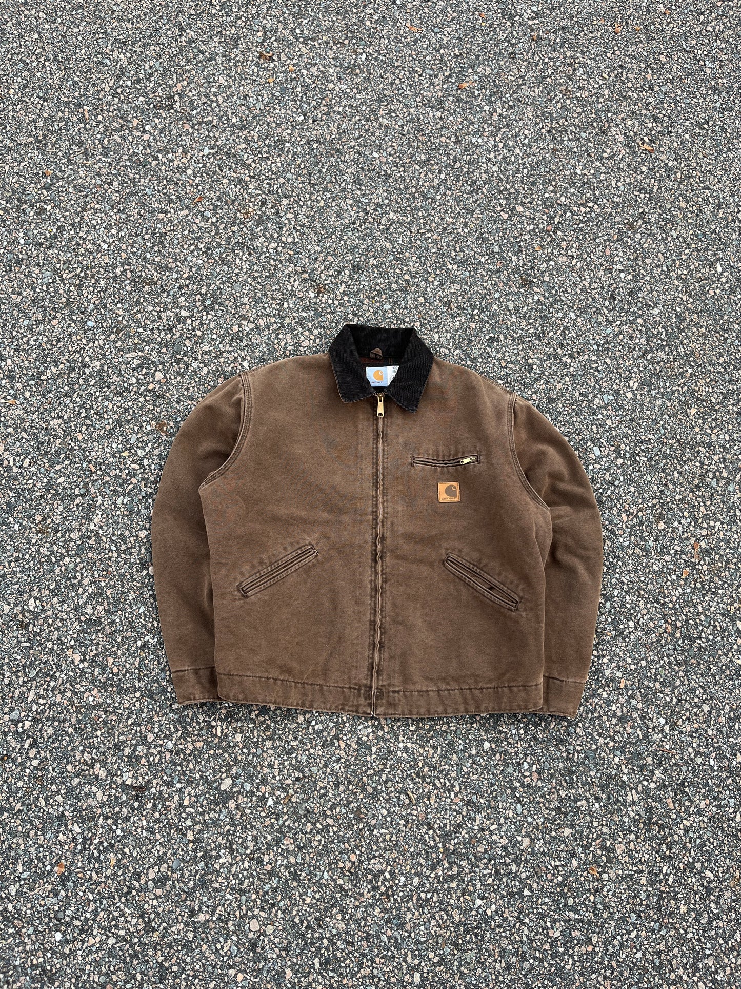 Faded Chestnut Brown Carhartt Detroit Jacket - Boxy M-L