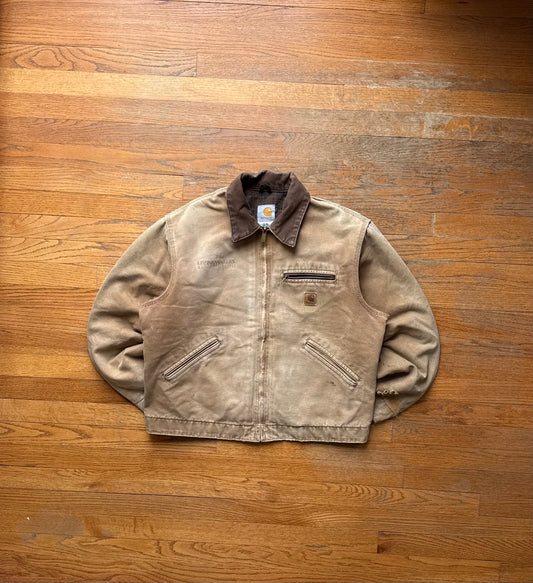 Faded Brown Carhartt Detroit Jacket - Boxy Medium
