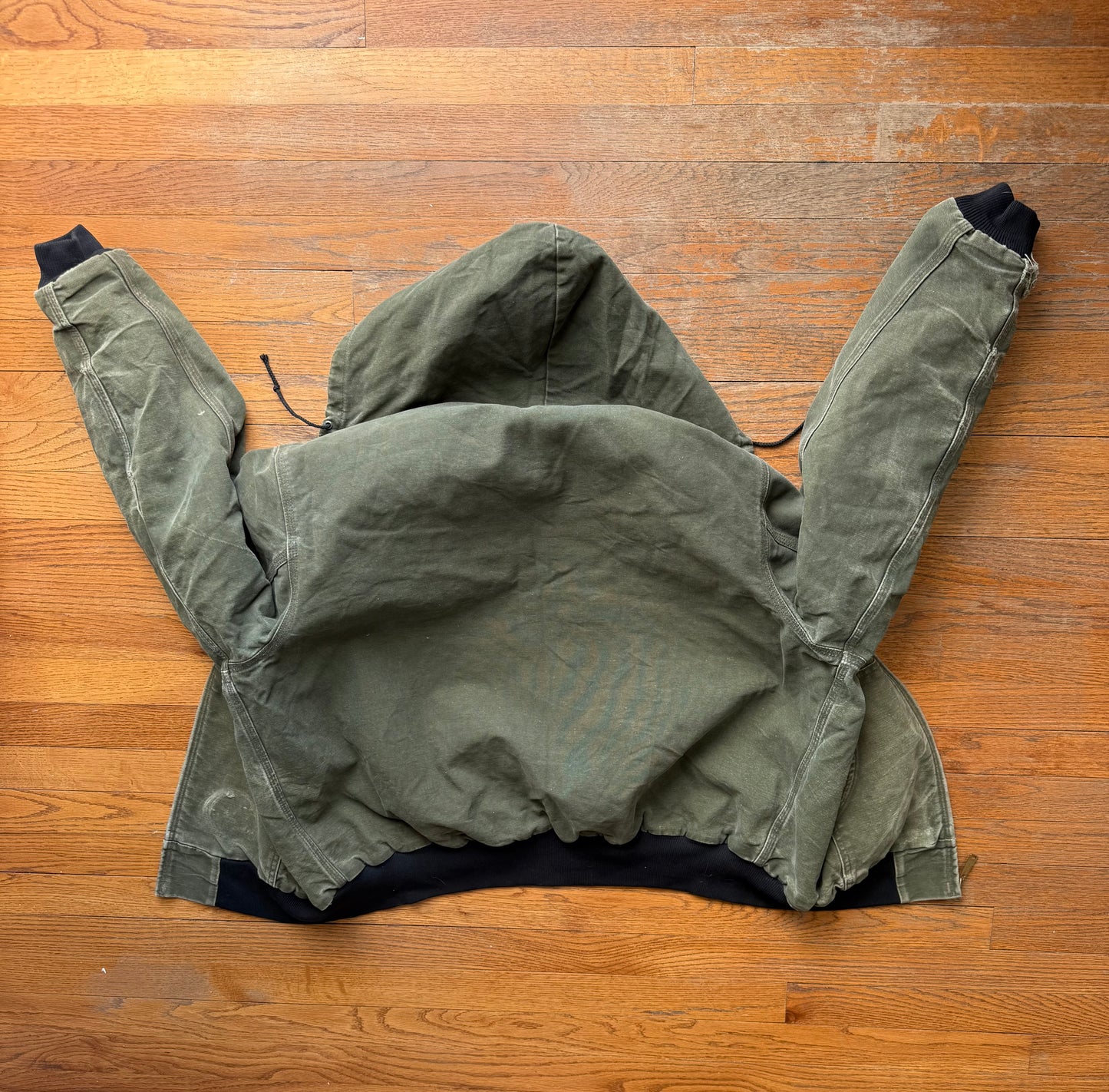 Faded Olive Green Carhartt Active Jacket - Boxy Large
