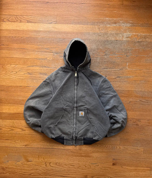 Faded Black Carhartt Active Jacket - Medium