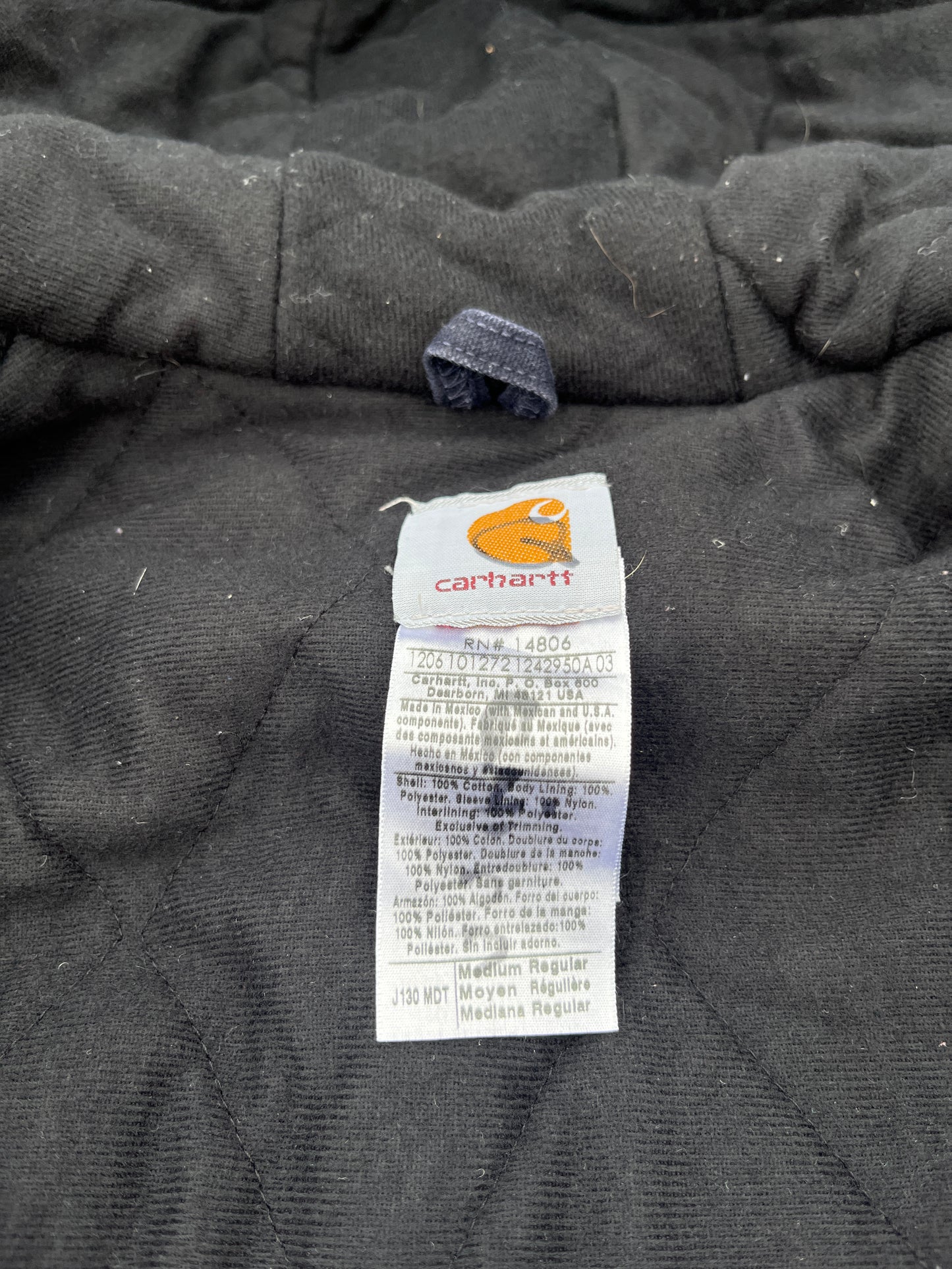 Faded Midnight Blue Carhartt Active Jacket - Medium