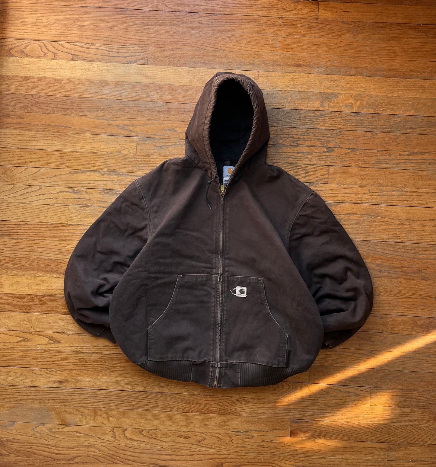 Faded Dark Brown Carhartt Active Jacket - XL