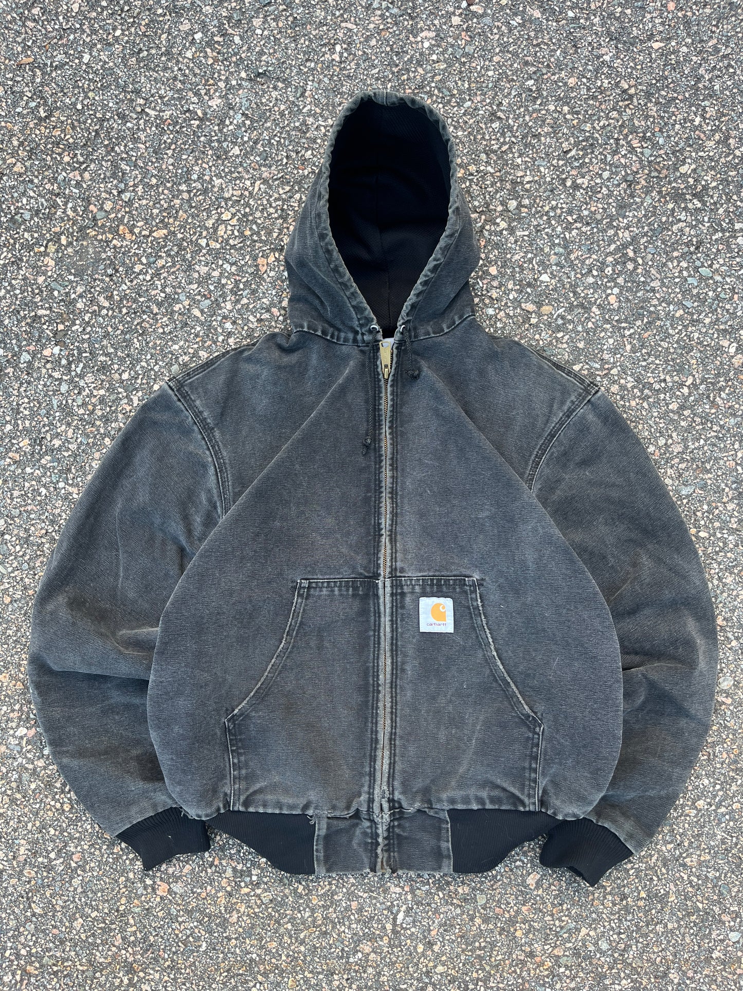 褪色黑色 Carhartt Active 夹克 - 中号