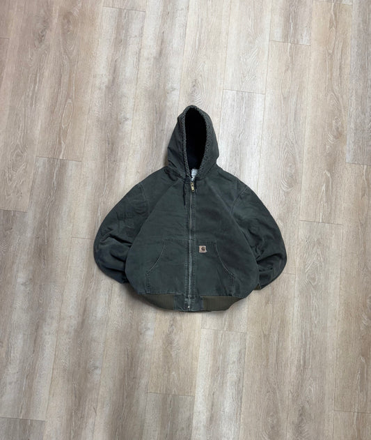 Faded Olive Green Carhartt Active Jacket - XL