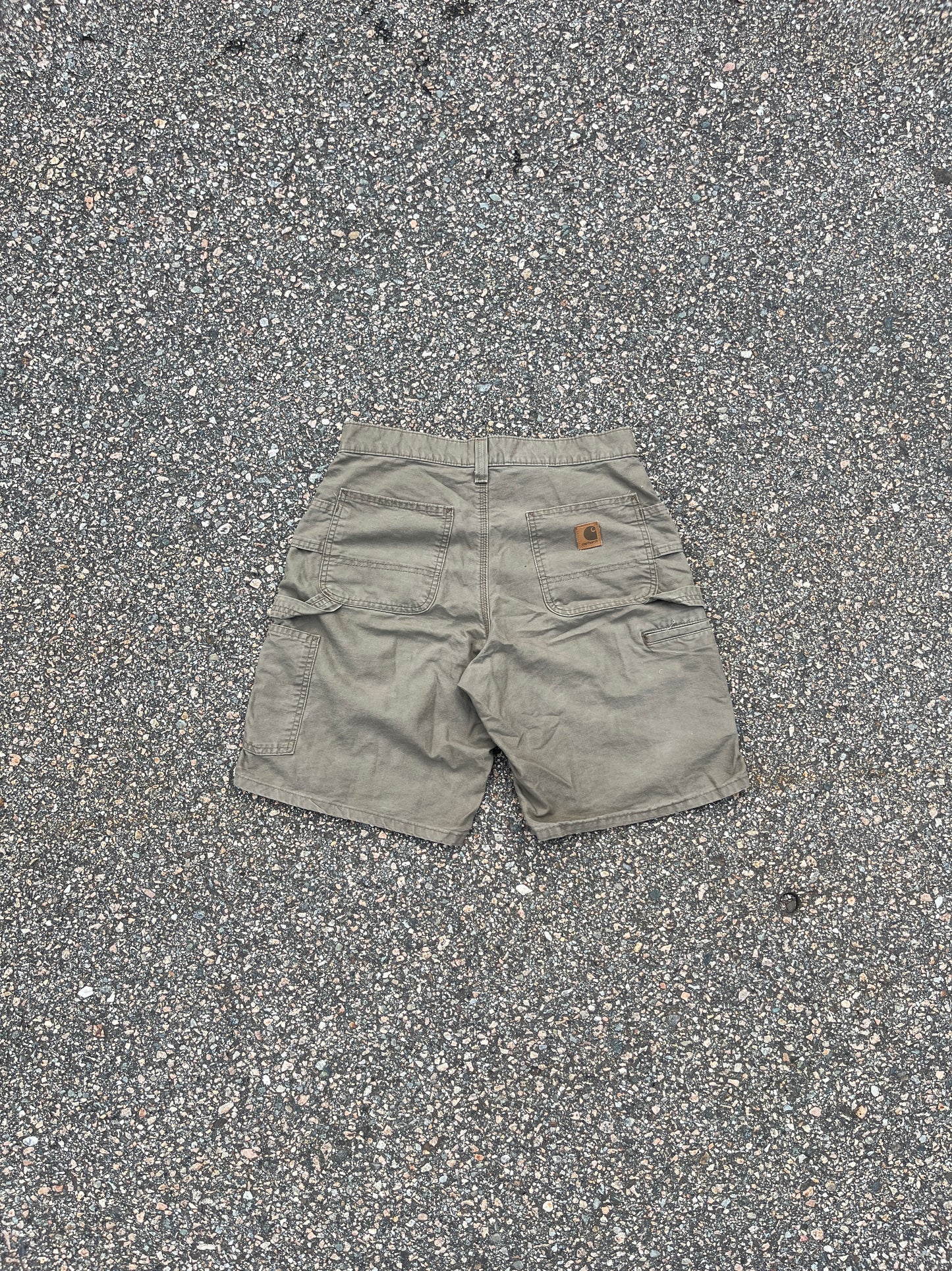 Faded Light Brown Carhartt Double Knee Shorts - 30