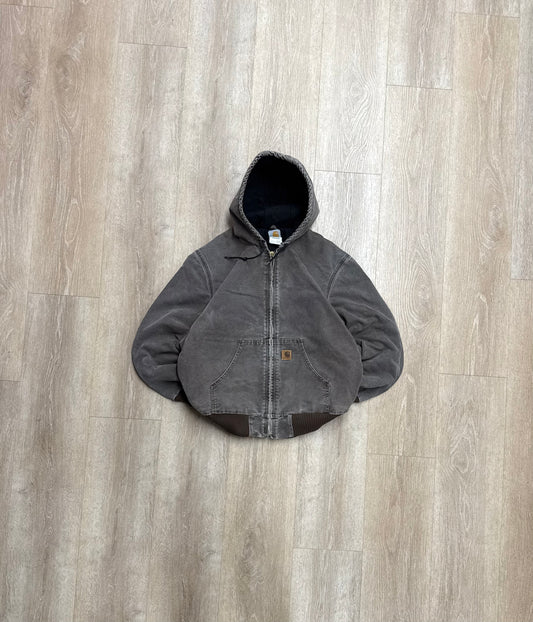 Faded Chestnut Brown Carhartt Active Jacket - Medium