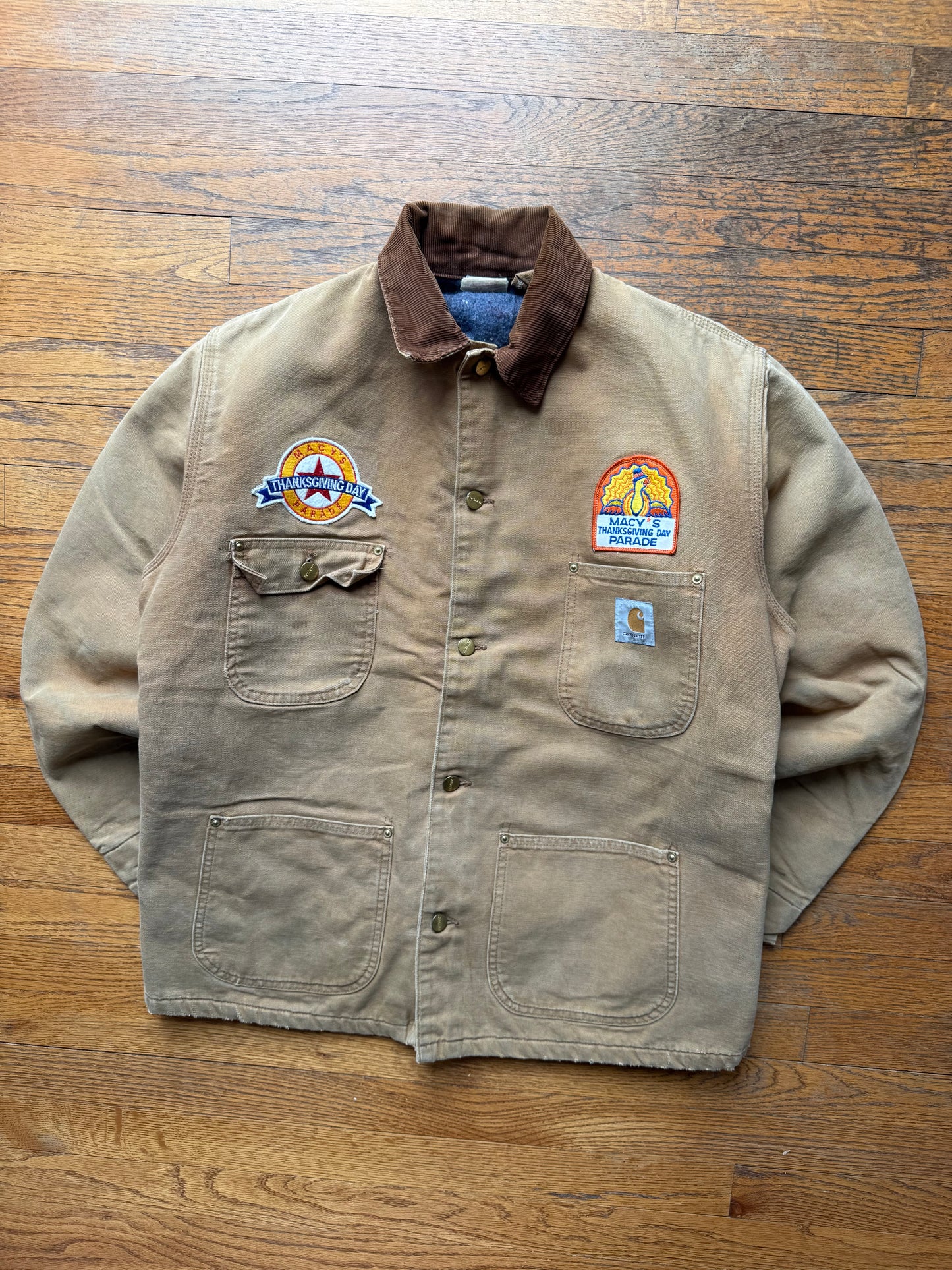 Faded Brown Carhartt “Macy’s Thanksgiving Parade” Staff Chore Jacket - Medium