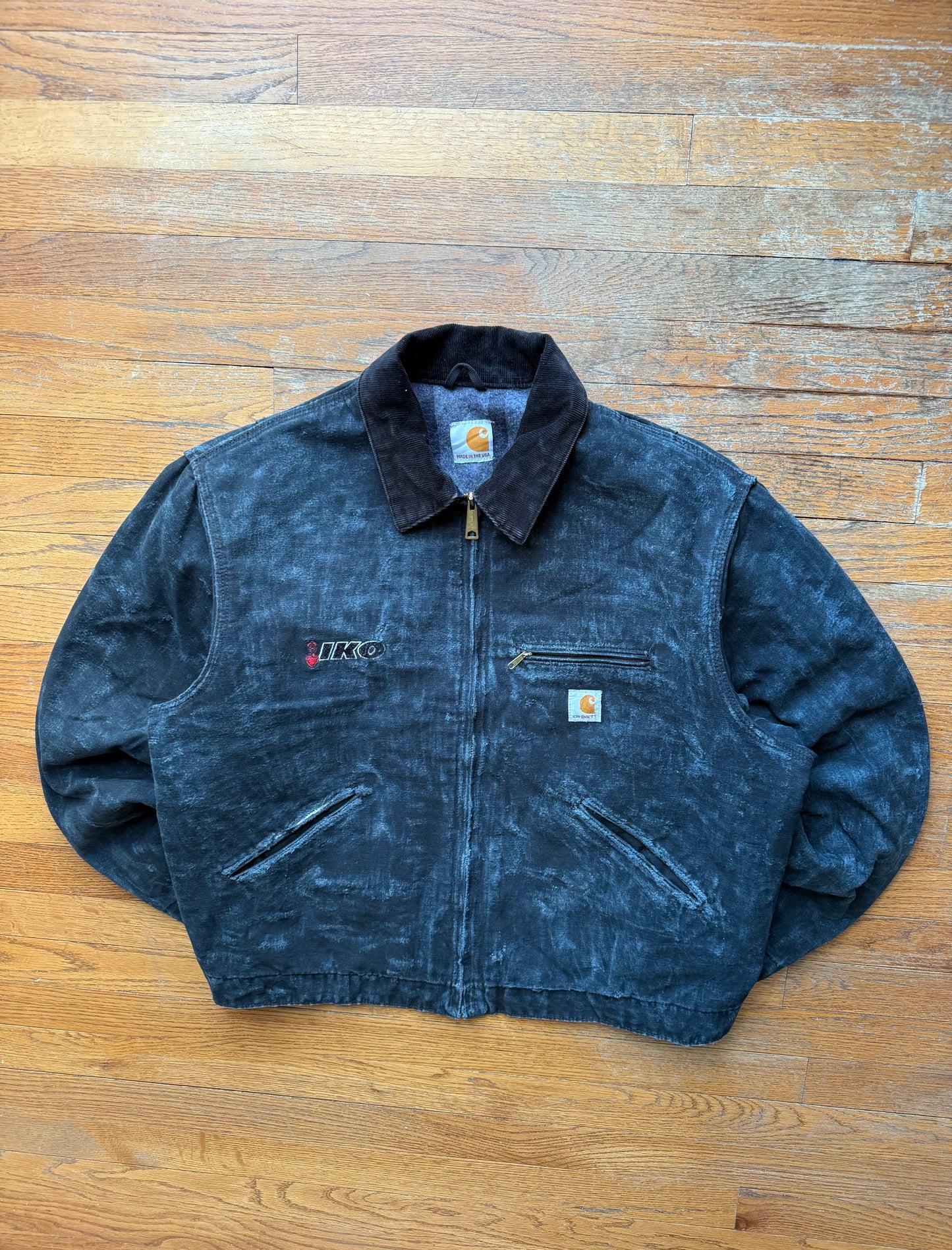 Faded Black Carhartt Detroit Jacket - Large