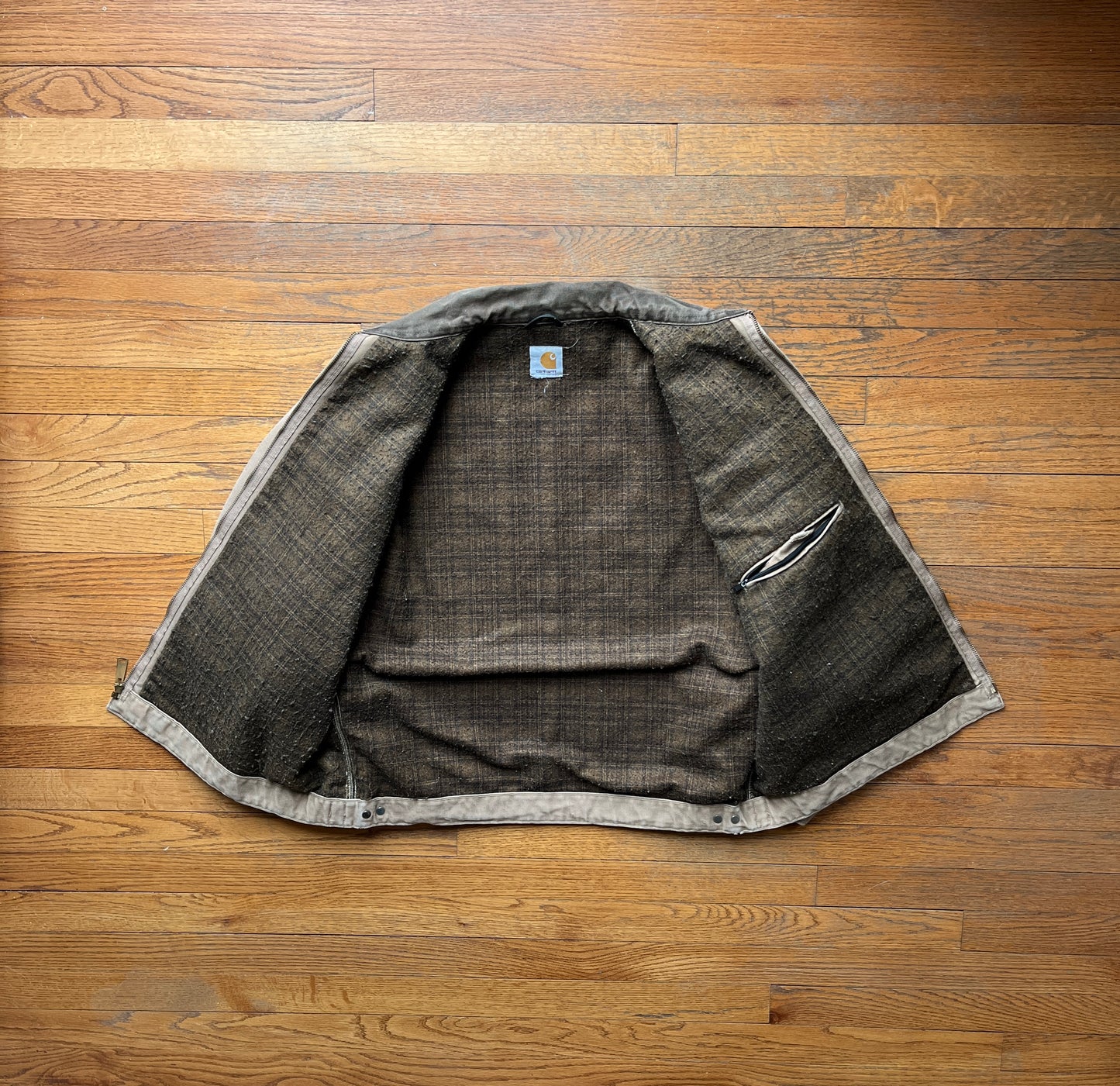 Faded Saddle Brown Carhartt Detroit Jacket - XL