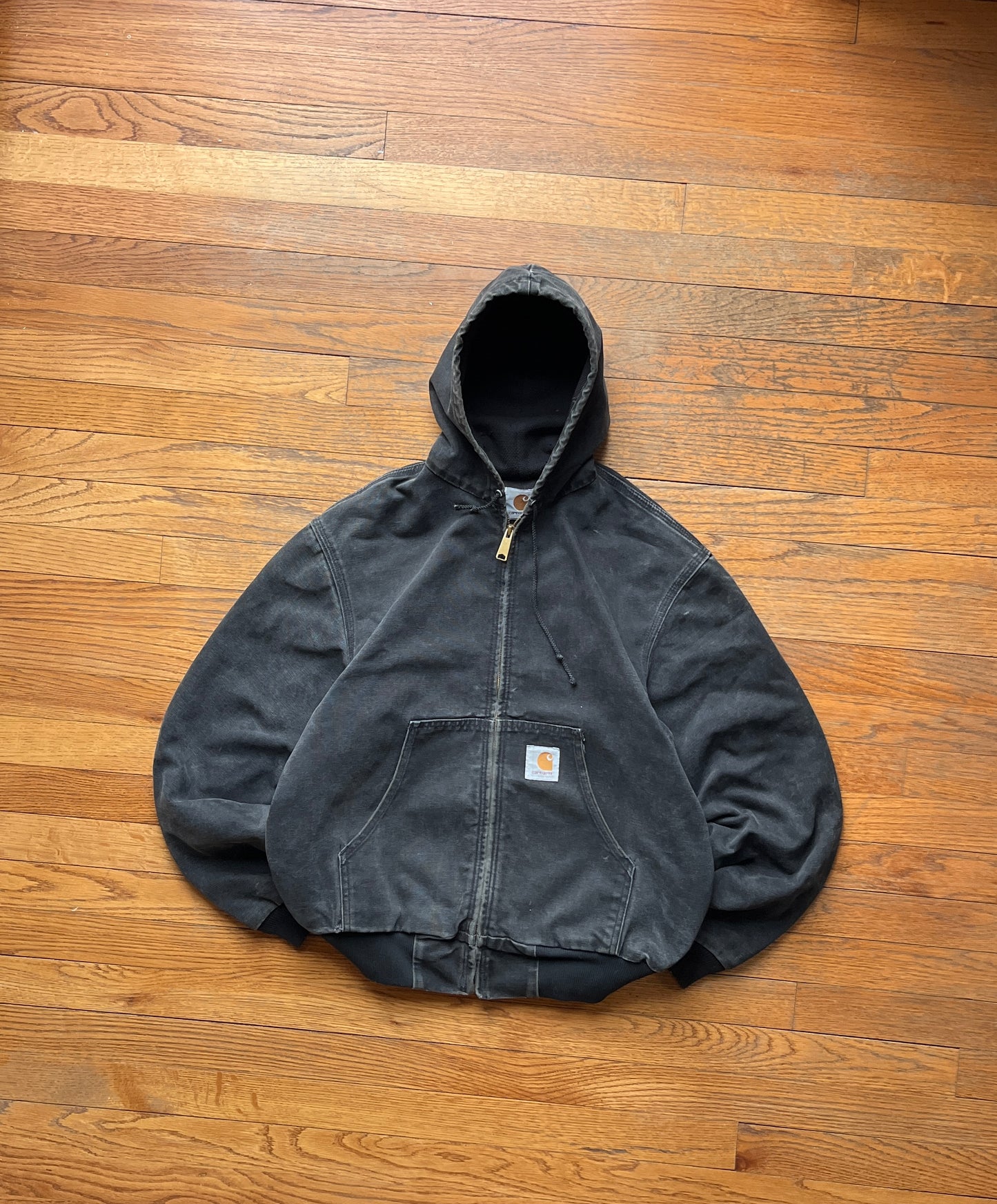 Faded Black Carhartt Active Jacket - Small