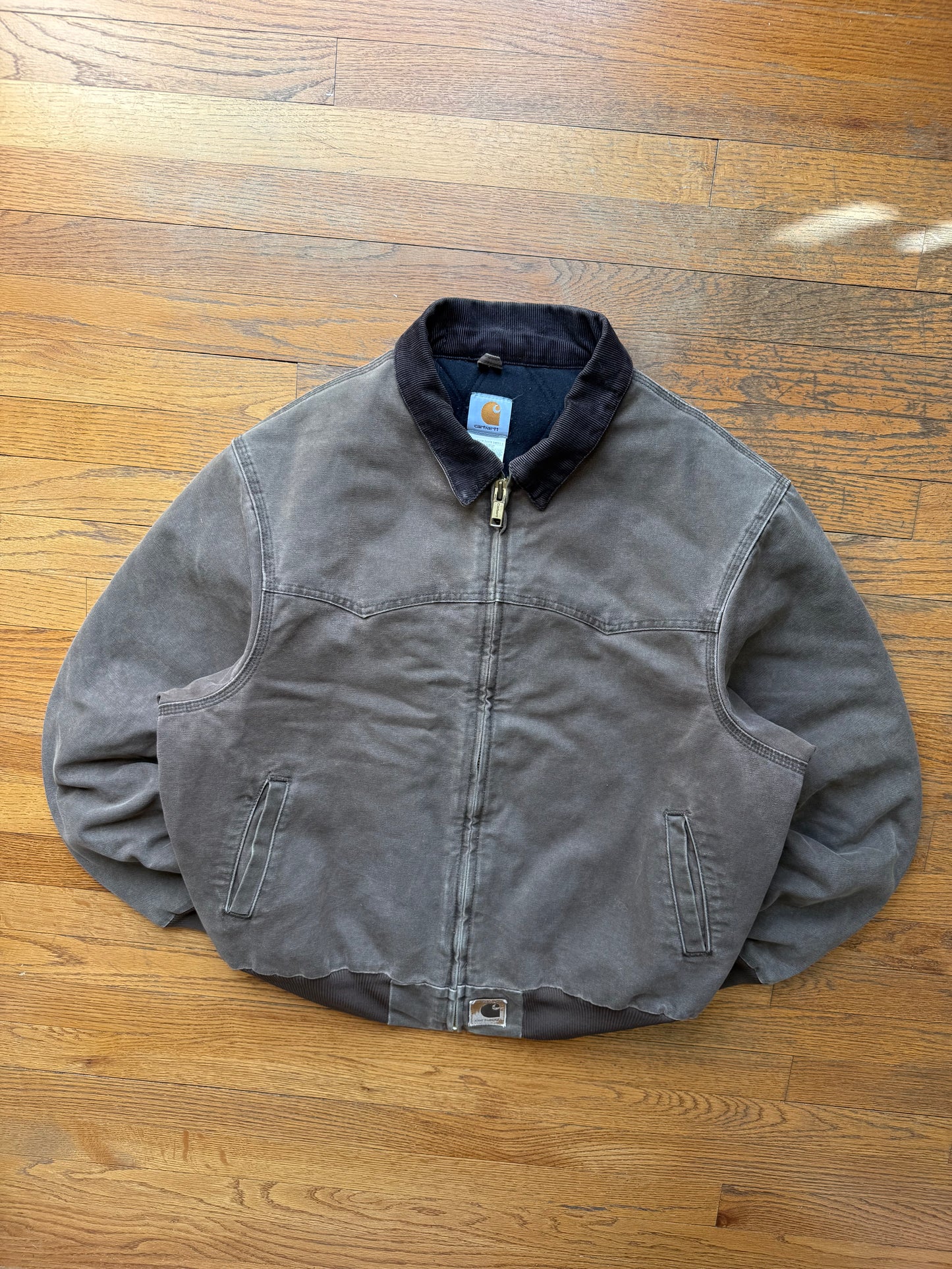 Faded Chestnut Brown Carhartt Santa Fe Jacket - Fits L-XL