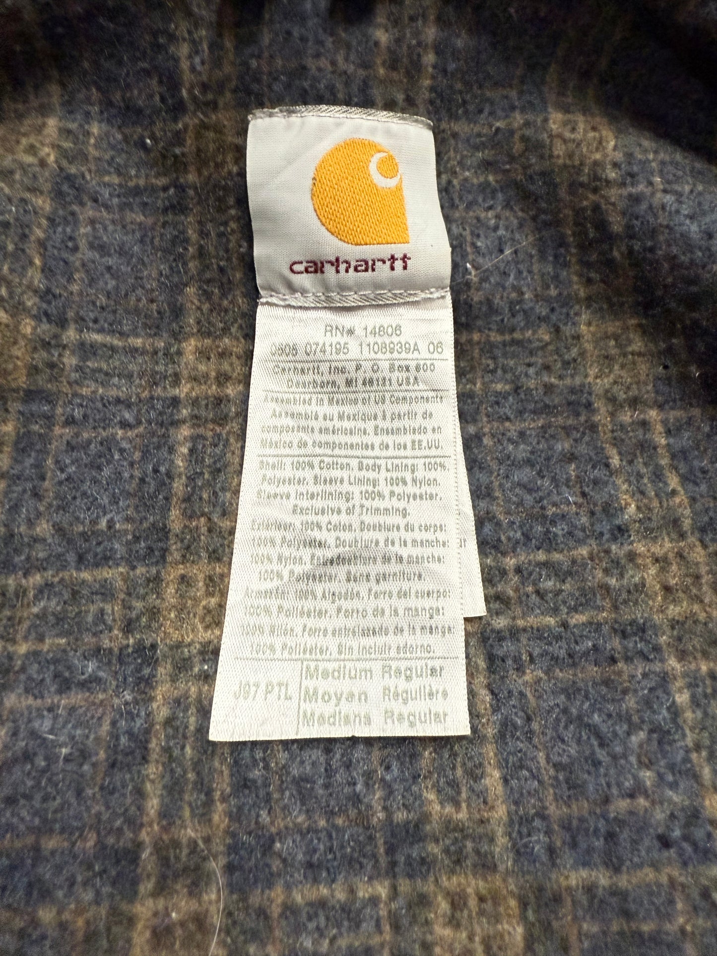 Faded Petrol Blue Carhartt Detroit Jacket - Medium